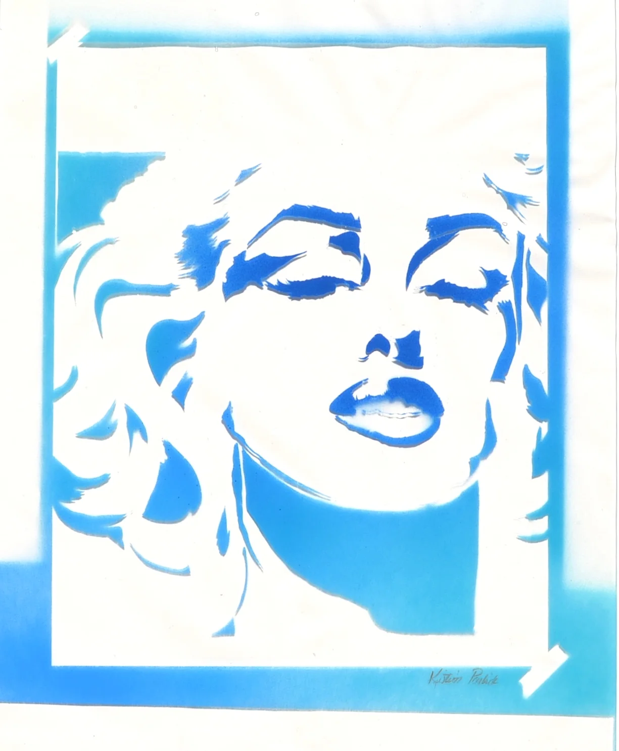 Clear Acrylic Marilyn Blue Kristin Pavlick.JPG