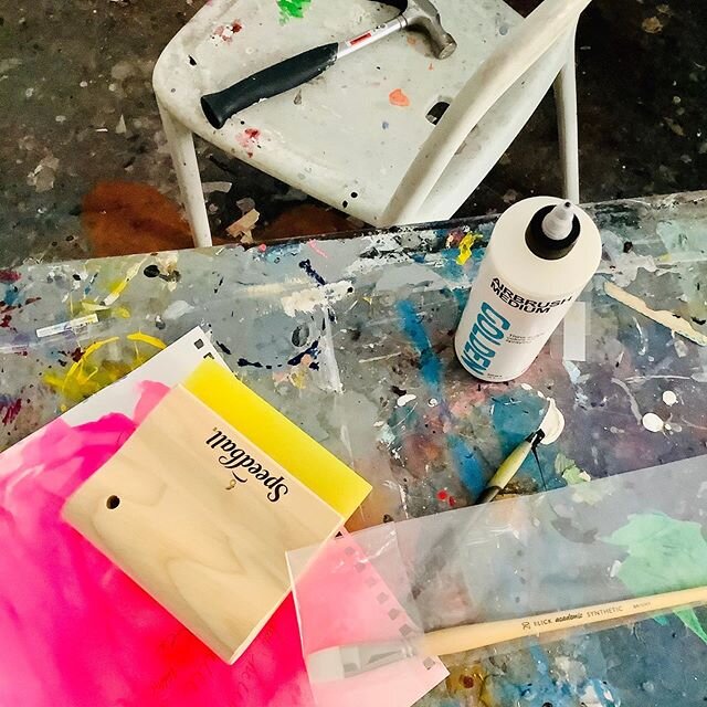 the sharpest tool is not in the shed #newtools #newworks #newrules a #newnormal
.
.
#hotpinks and #squeegees #artsupplies #artinquarantine #artstudio #artistatwork #artworks #studioshot #studiolife #newart #artistic #artist #art #artlovers #artsy #ar