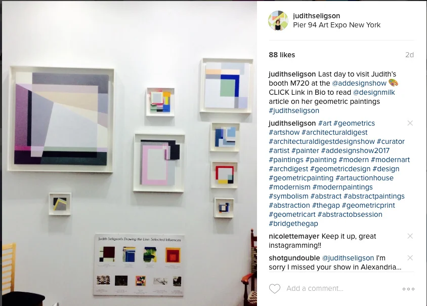 INSTAGRAM POST @judithseligson during the show