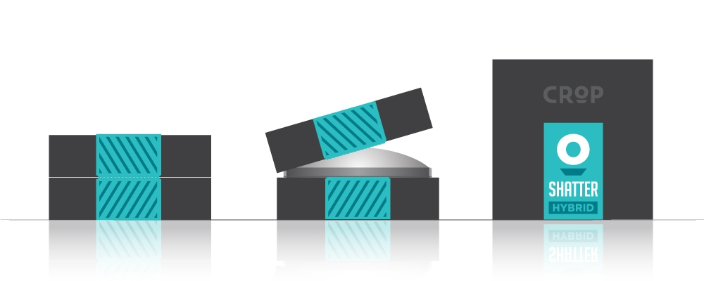 Shatter Box: Shatter will come in small compacts packed in a branded CROP box.