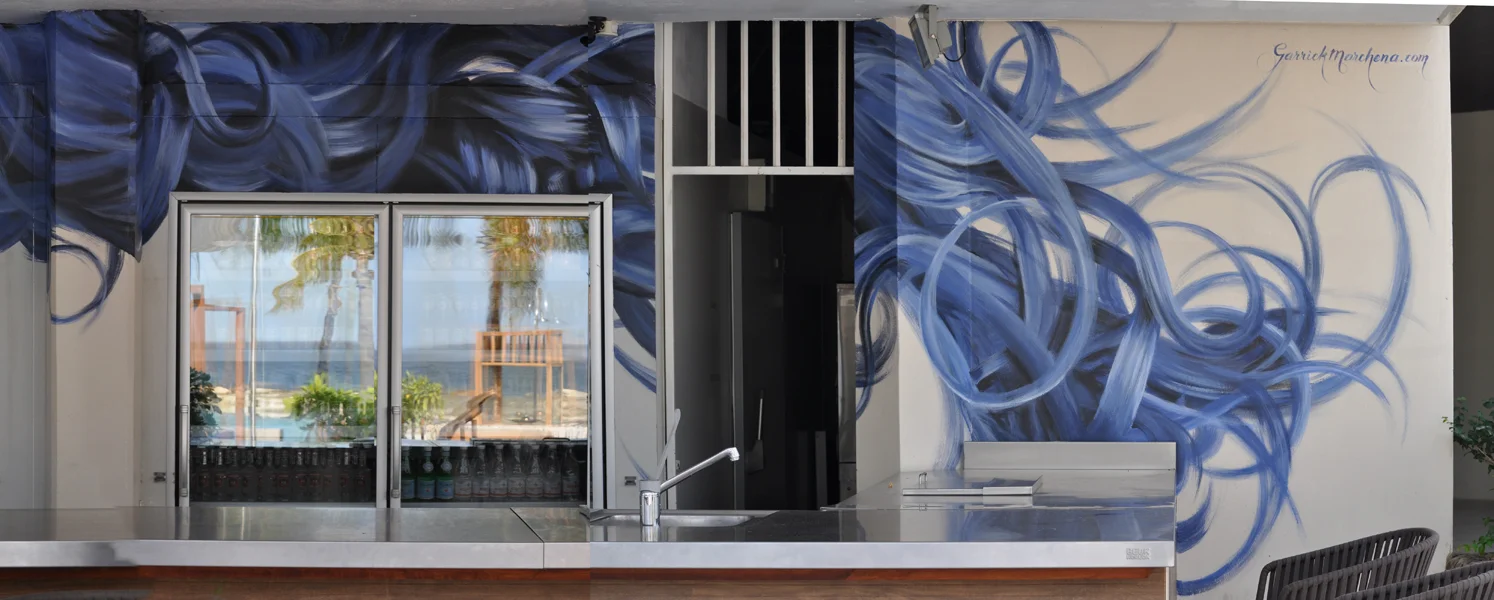 Madero Ocean Club mural - Fire and Water_part 3