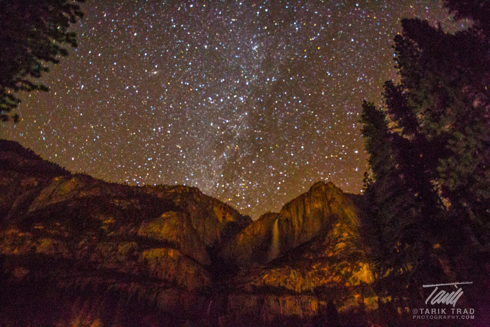 Yosemite Falls, Milky Way