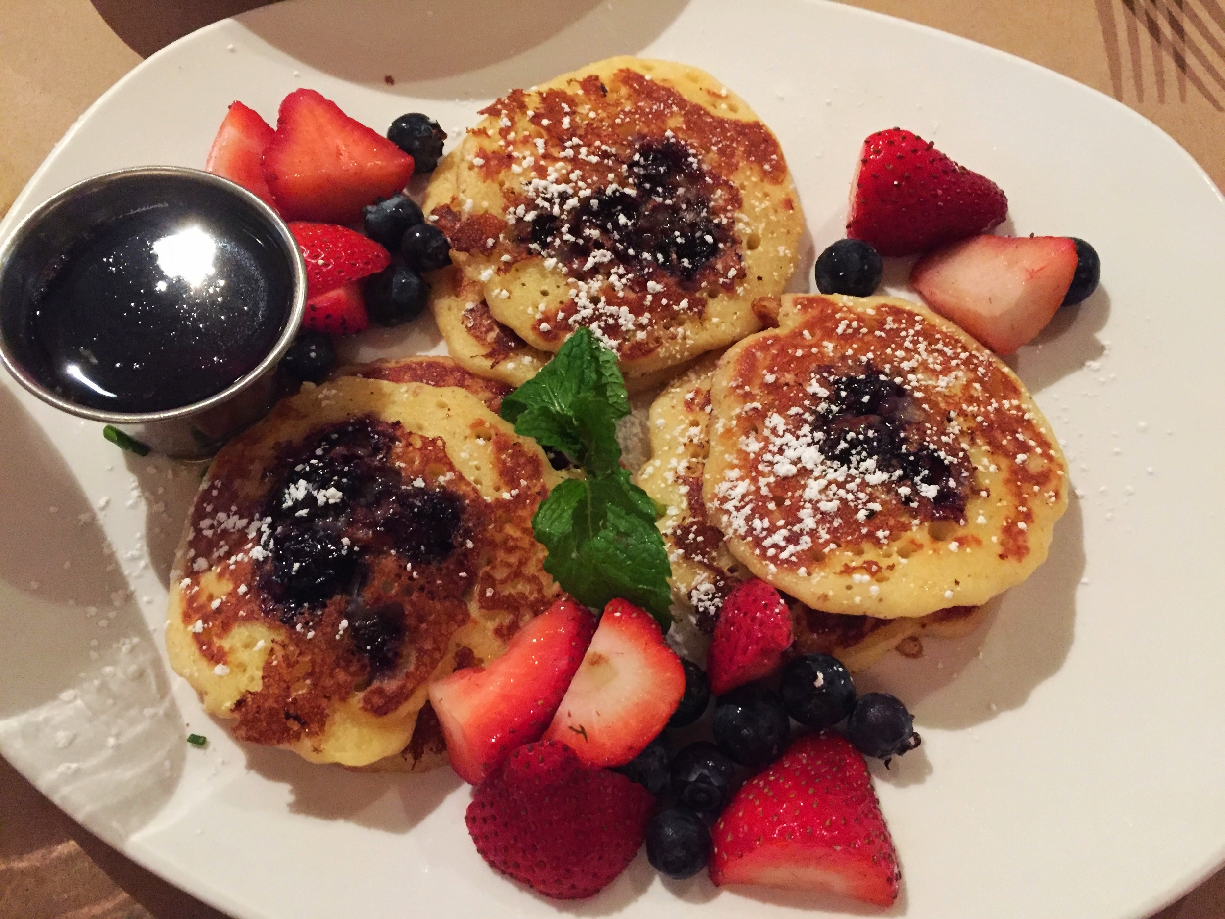Blueberry pancakes