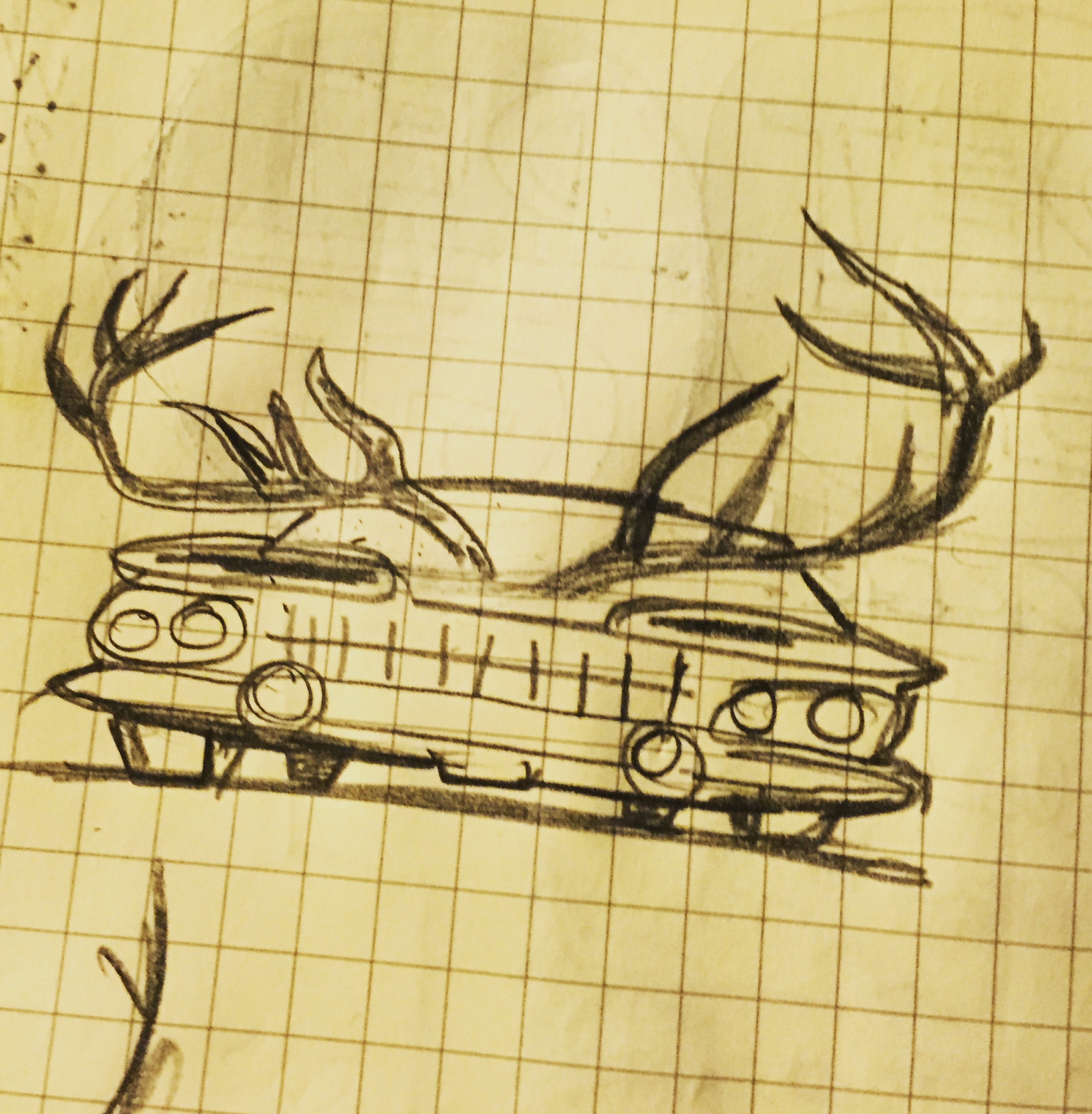 Elk Camino Sketch for Ferndale Elks Club