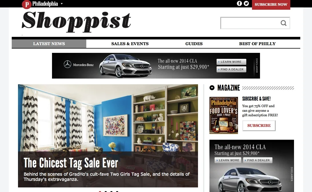  The Shoppist feature on Philly.com 
