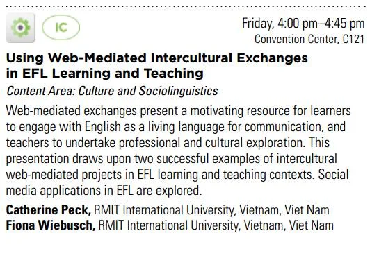 TESOL Convention, Portland USA, March 2014
