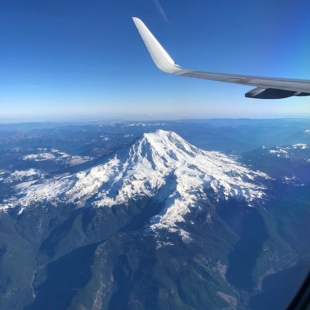 Leaving the PNW always reminds me of why I moved here. #mtrainier #wa #seattle @americanair