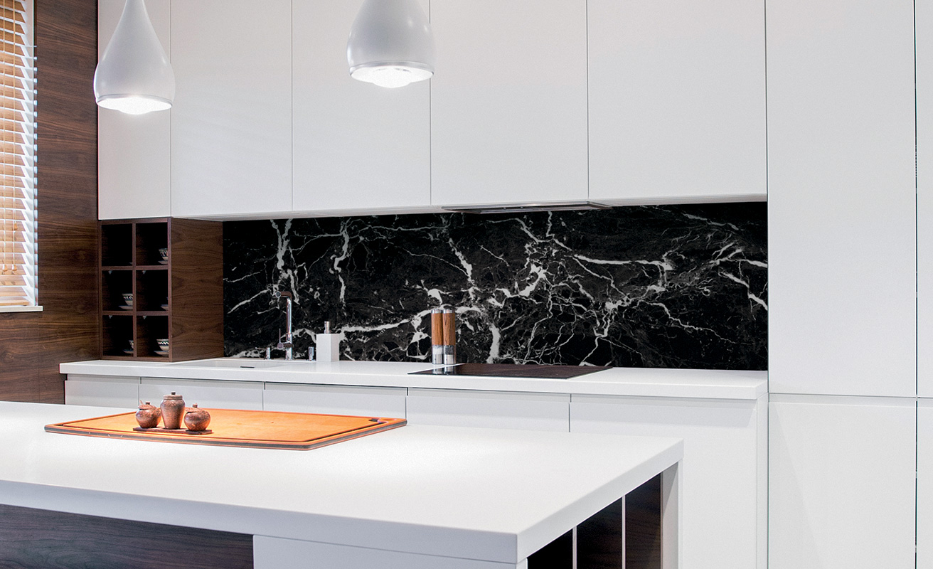 glass splashback