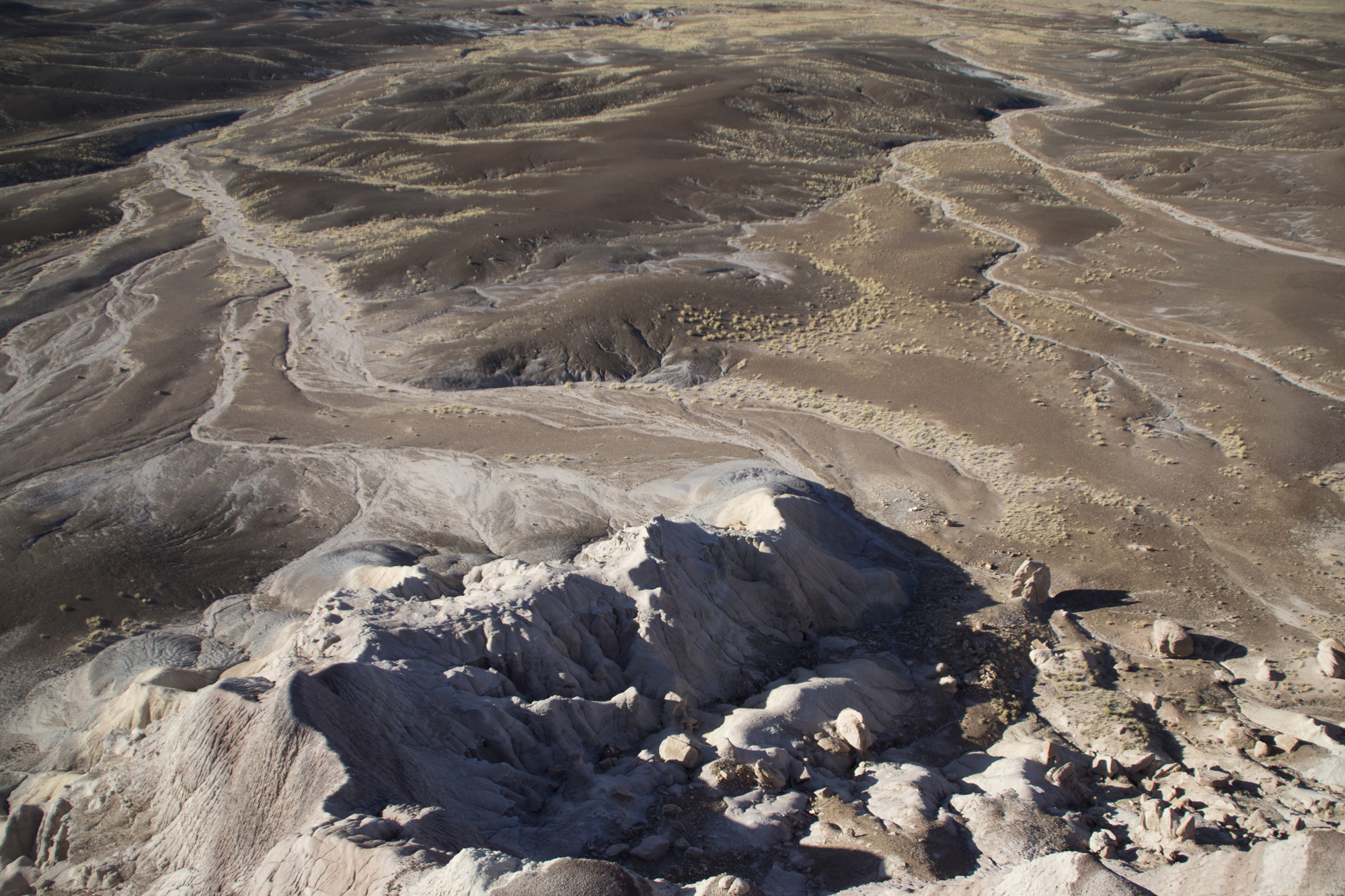  Looking down from Blue Mesa, Petrified Forest National Park 