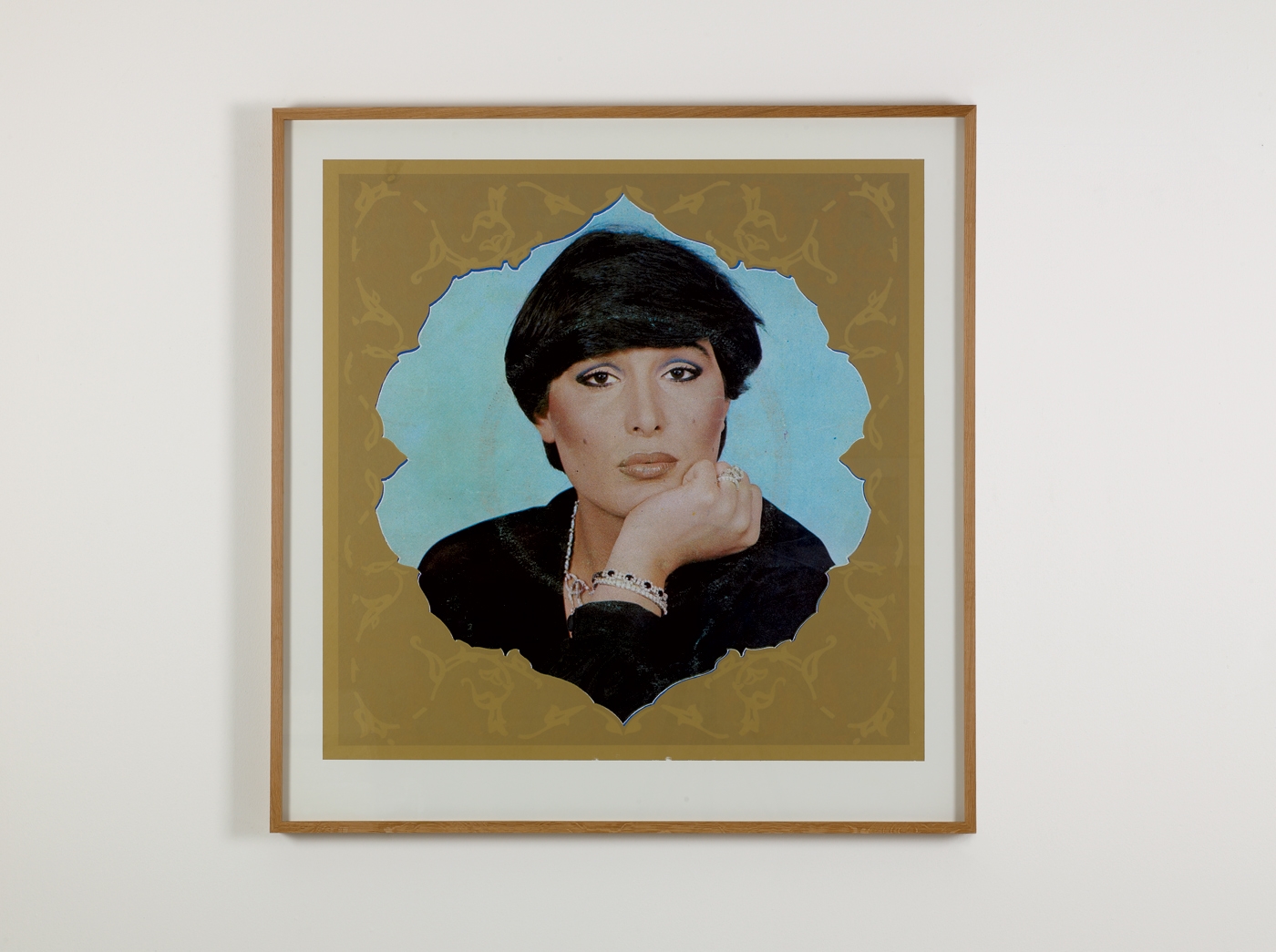 Untitled (Bulent Ersoy), 2009 (mixed media, inkjet color print, gold silk print) (100/100 cm) 