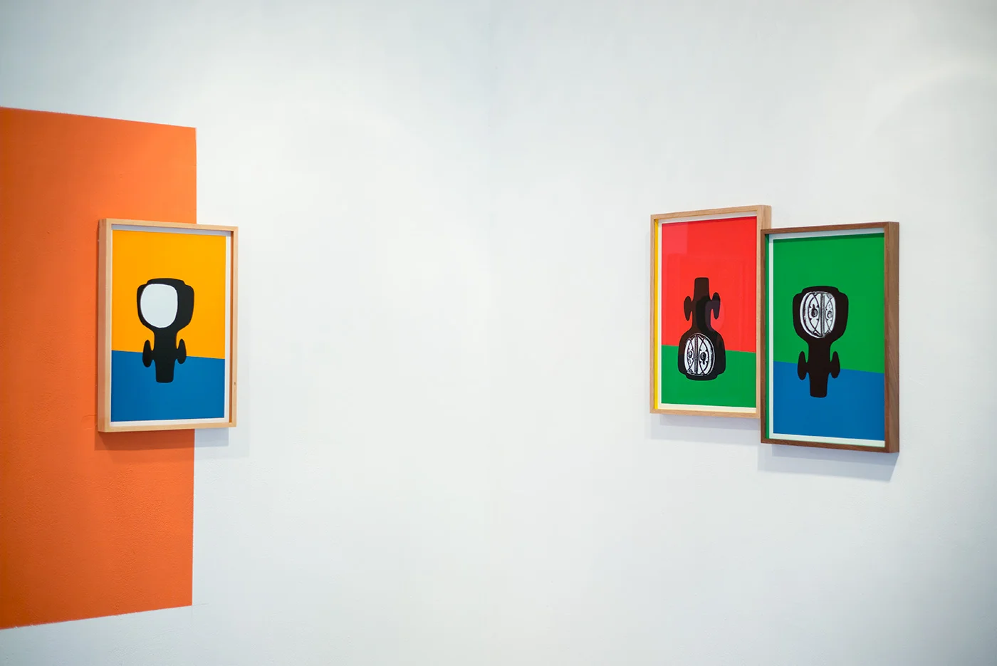 Africana Silk Prints installation view Musrara Mix Festival, Terra Incognita, JERUSALEM 2017