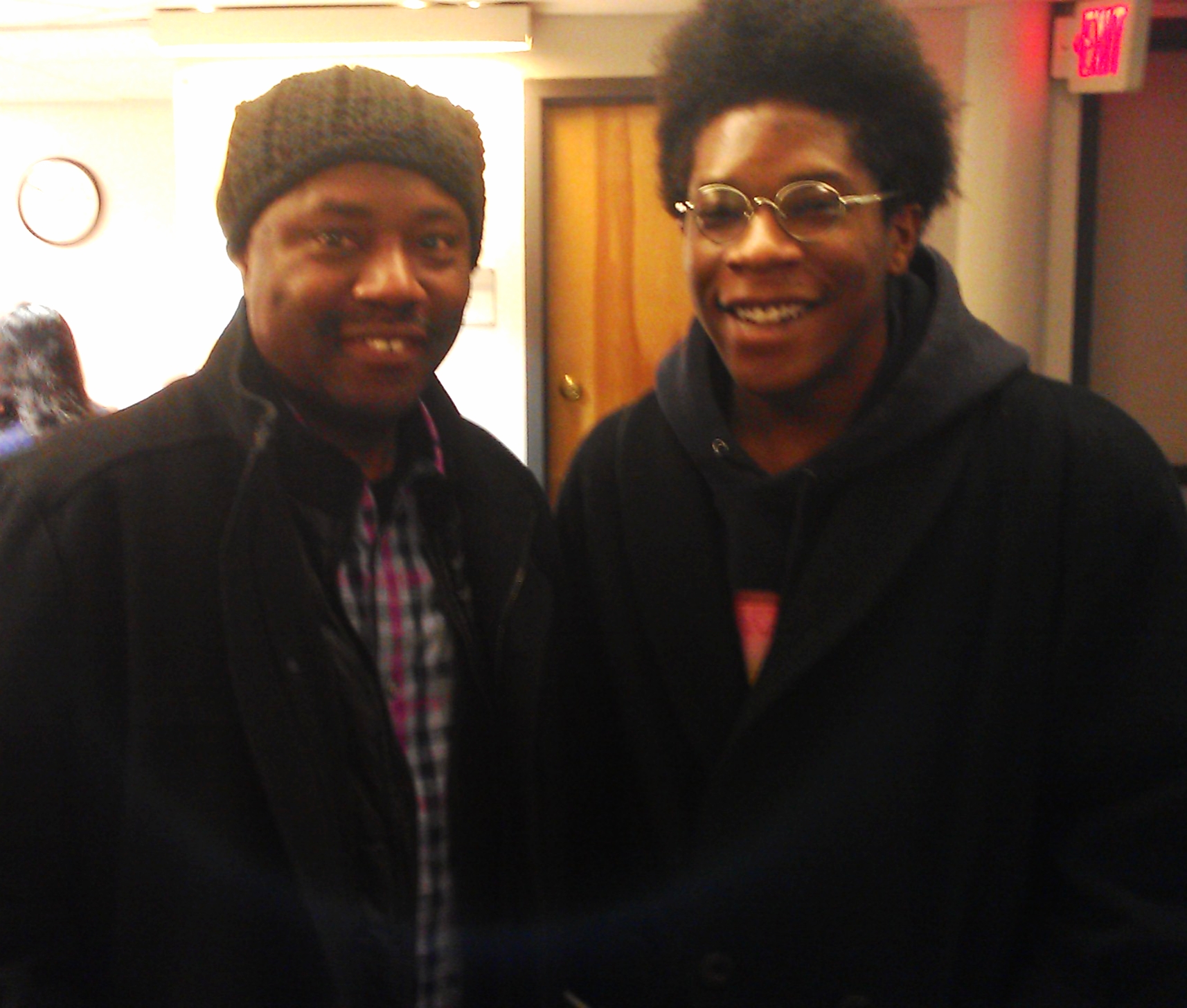 Ran into master drummer Lenny White at Berklee Professional Writing Center.