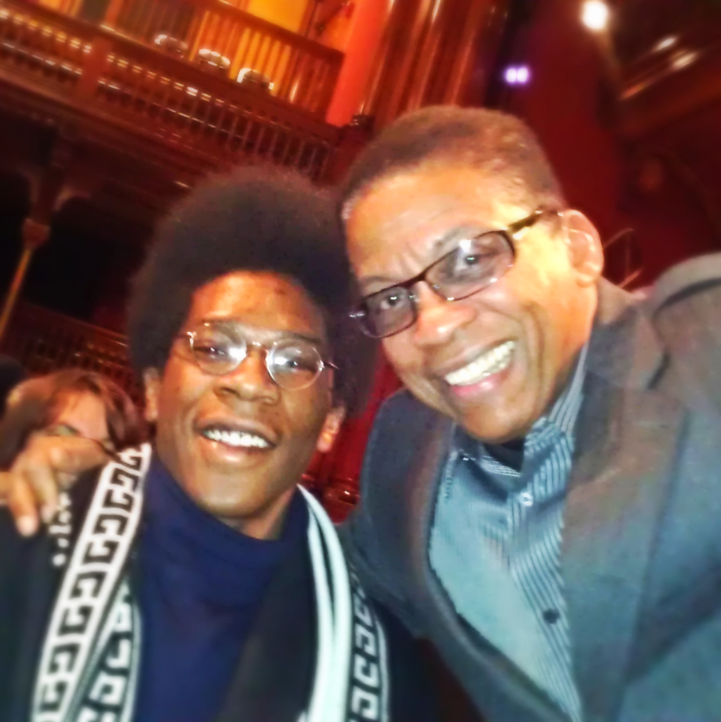 First time I met Herbie Hancock at Harvard.
