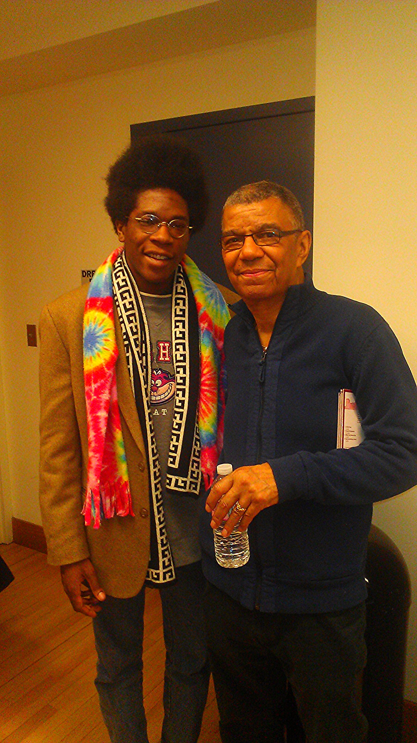 Minglin' with Jack DeJohnette after his gig with Leo Genovese, Joe Lovano, and Esperanza Spalding.