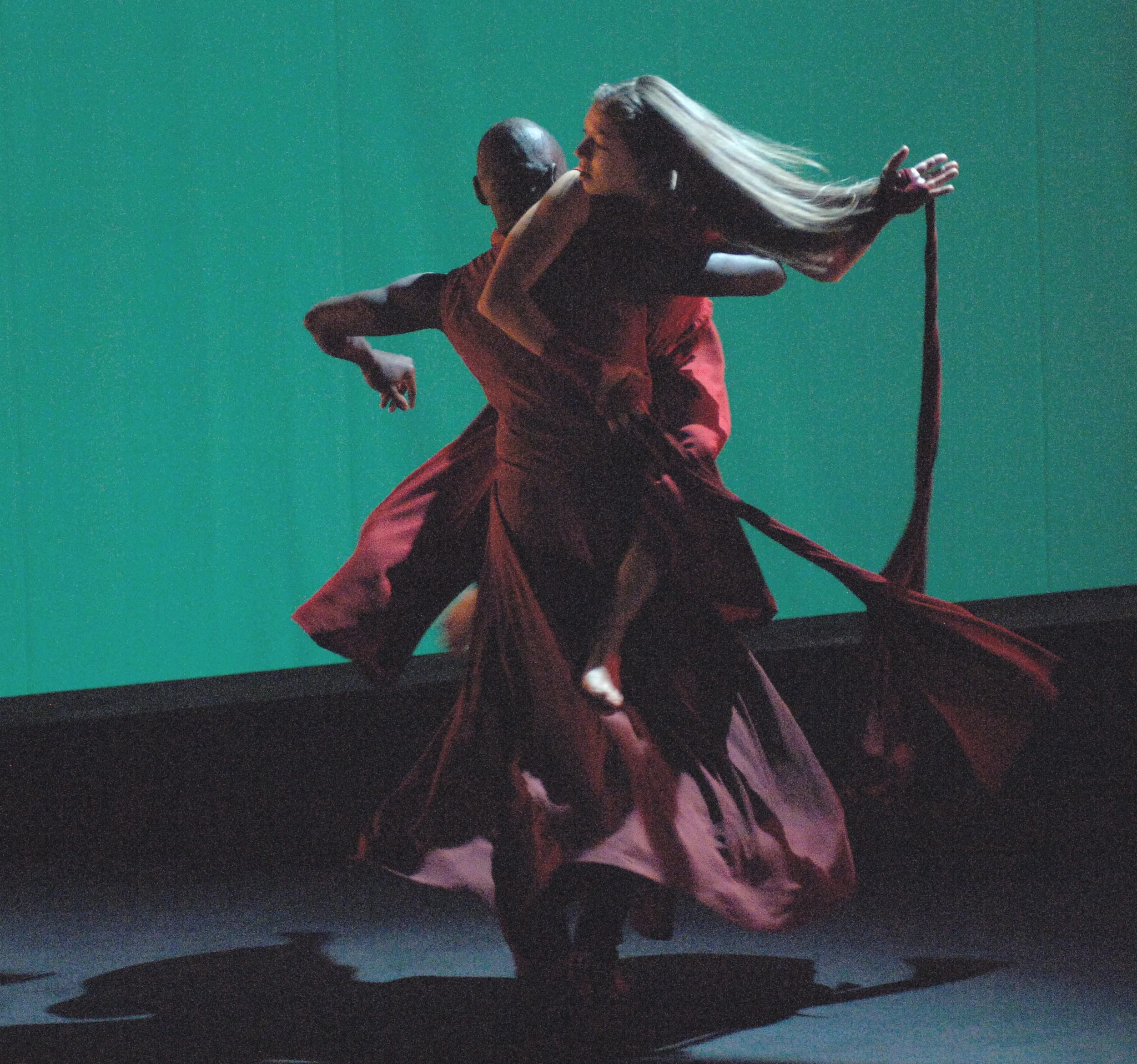 FIRE THROWS Laura Butler and Leajato Robinson. Photo by Richard Finkelstein.