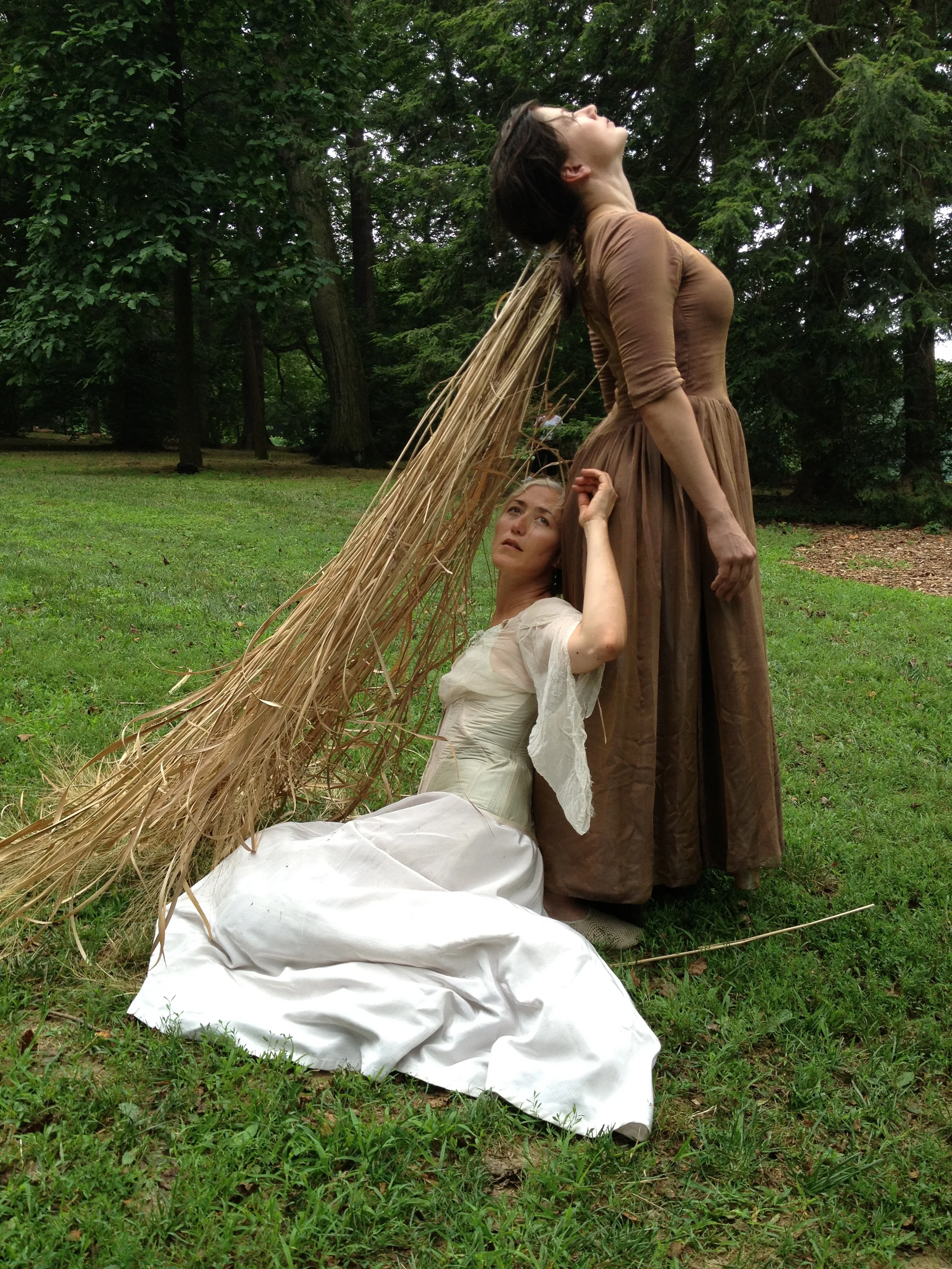 AND SUDDENLY A KISS, THERE ON THE BACK OF MY NECK Paula McGonagle and LeeAnne Hutchison. Photo by Rachel Dickstein.