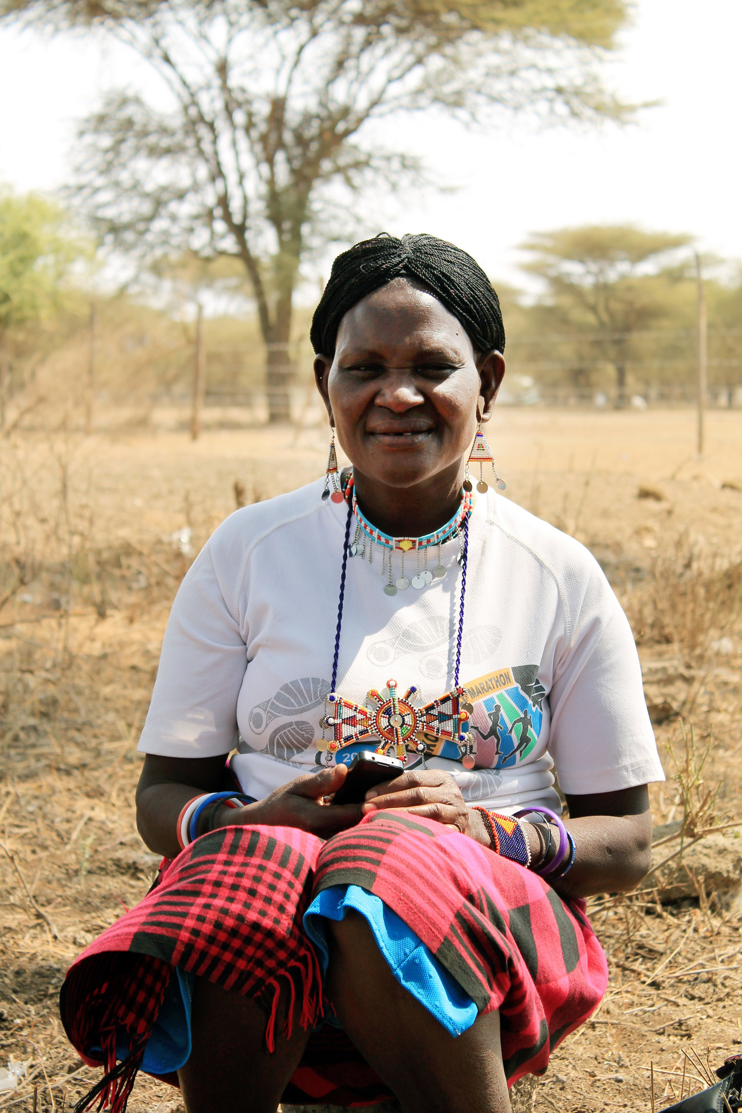 Namawe Sompol is a mother of two who works as a clinical health worker in the village of Illtalal near Kenya’s Chyulu Hills. She has noticed a decline in fresh water available to her Maasai community in recent years. (© Conservation International/photo by Christina Ender)