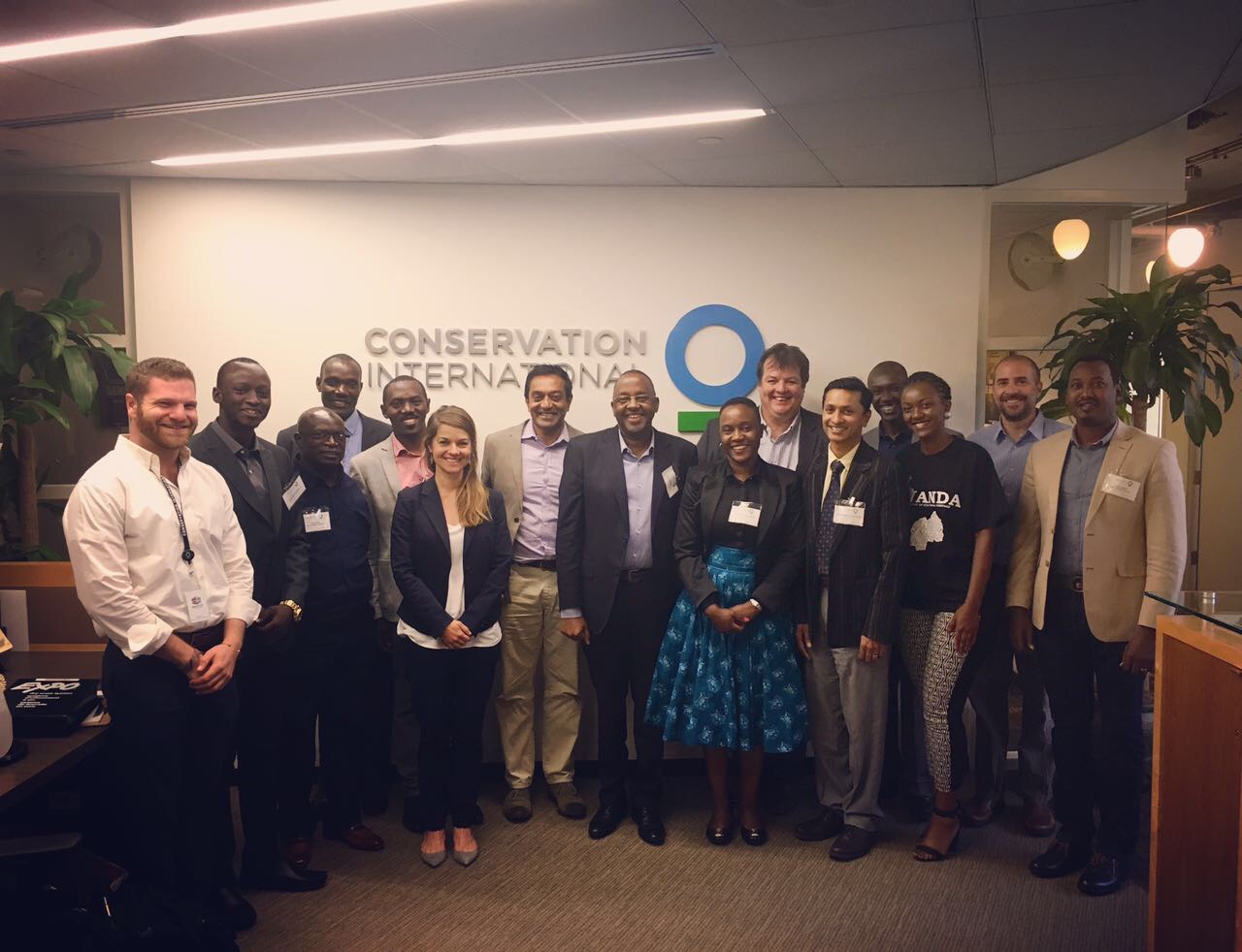 Trip participants with the CEO of Conservation International, at CI’s headquarters in Washington D.C.