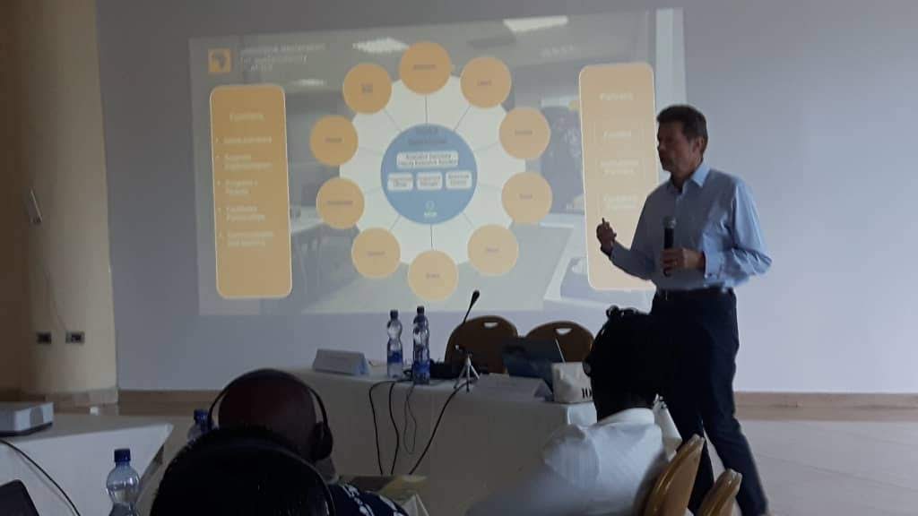 GDSA Executive Secretary Ruud Jansen making his presentation on Natural Capital Accounting to delegates in Addis Ababa