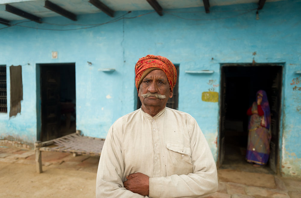 Reisfotografie dorpje India