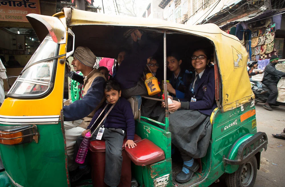 Reisfotografie riksja India
