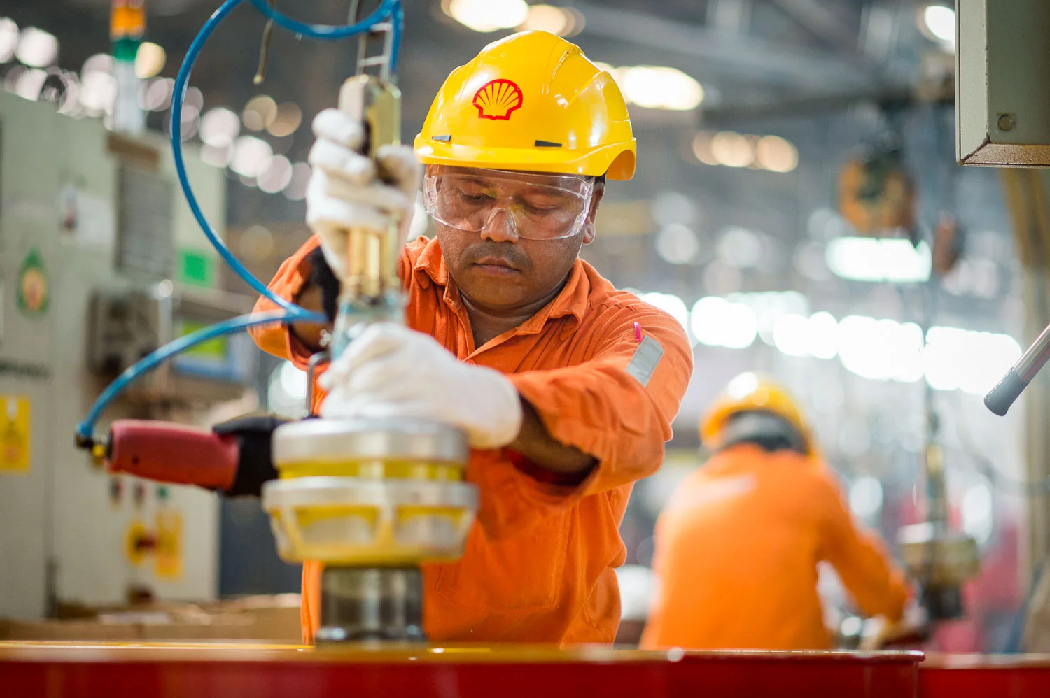 Industriele-fotografie Shell fabriek India