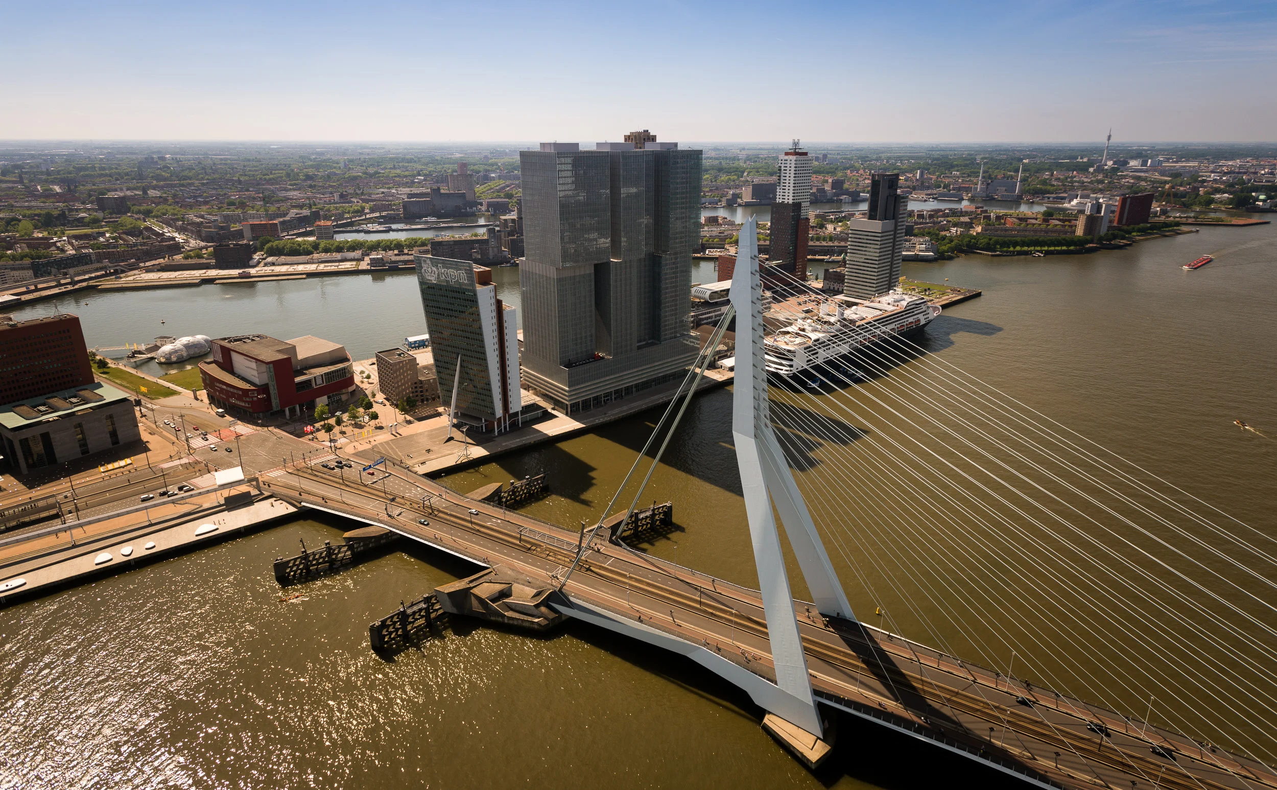 Architectuurfotografie Erasmusbrug Rotterdam