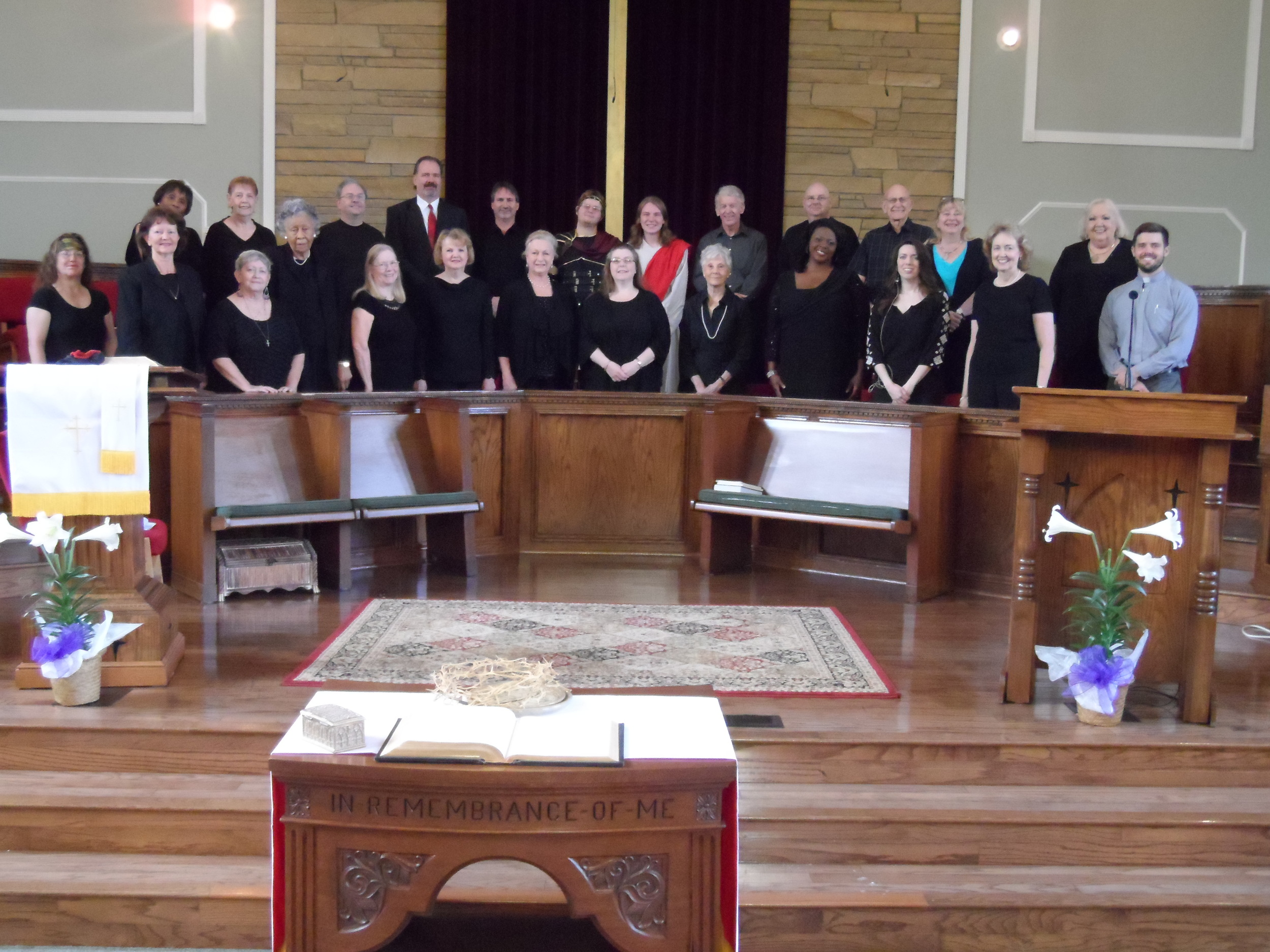 Court Street Chancel Choir - Practicing the Easter Cantata