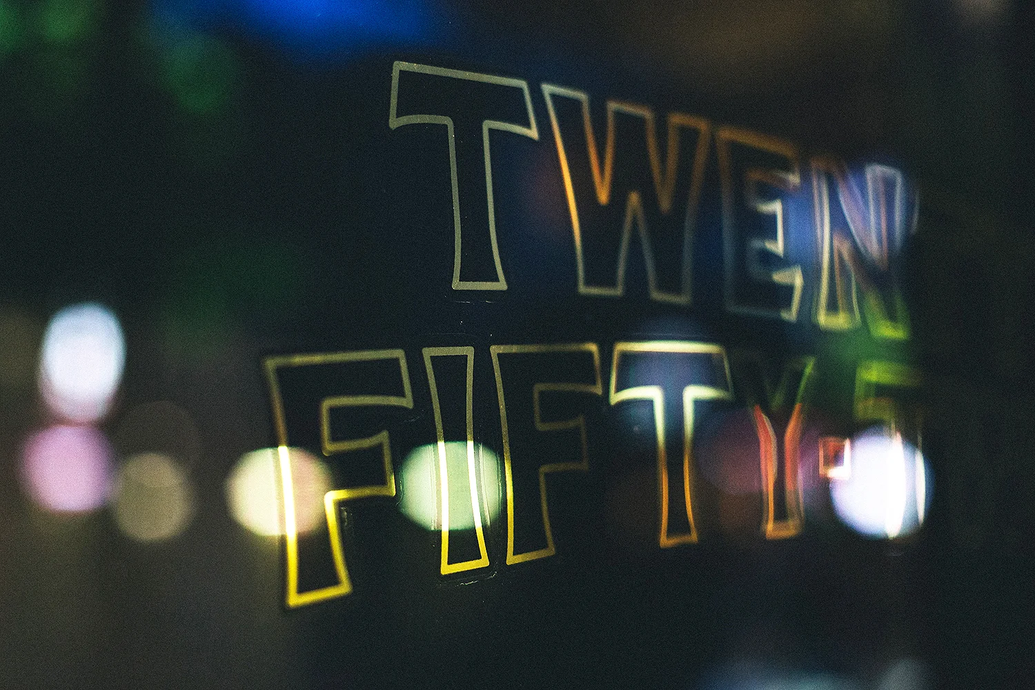 Twenty Fifty Two store front gold-leaf