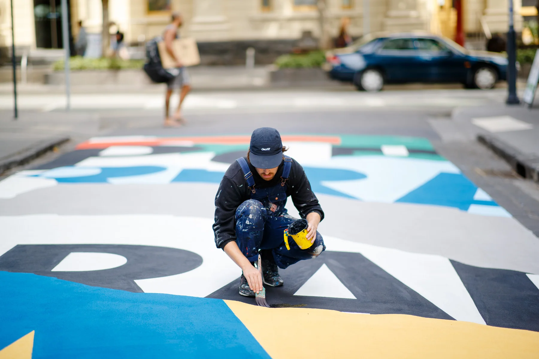 50x5metre mural for Stonnington Council, Prahran. Photo Image Play