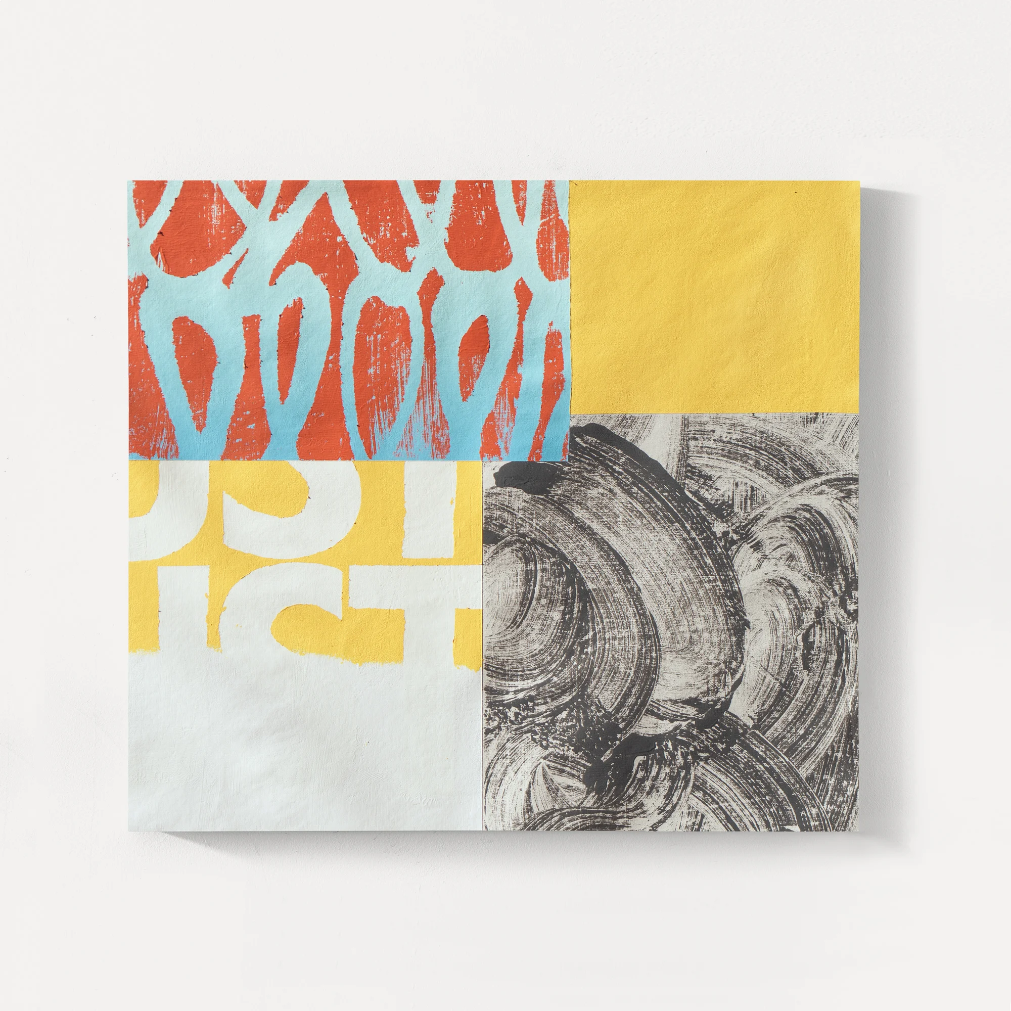 Fresh Blood Group Exhibition, Backwoods Gallery, Melbourne 2018 Busted 2, 2018, Acrylic on Canvas, 66x61cm
