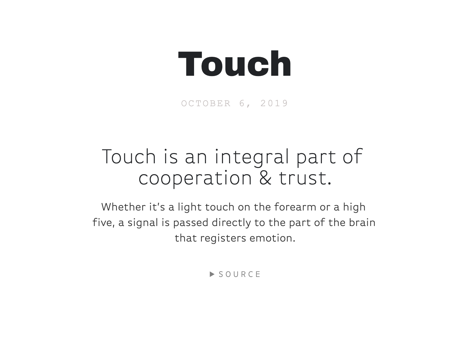 Touch