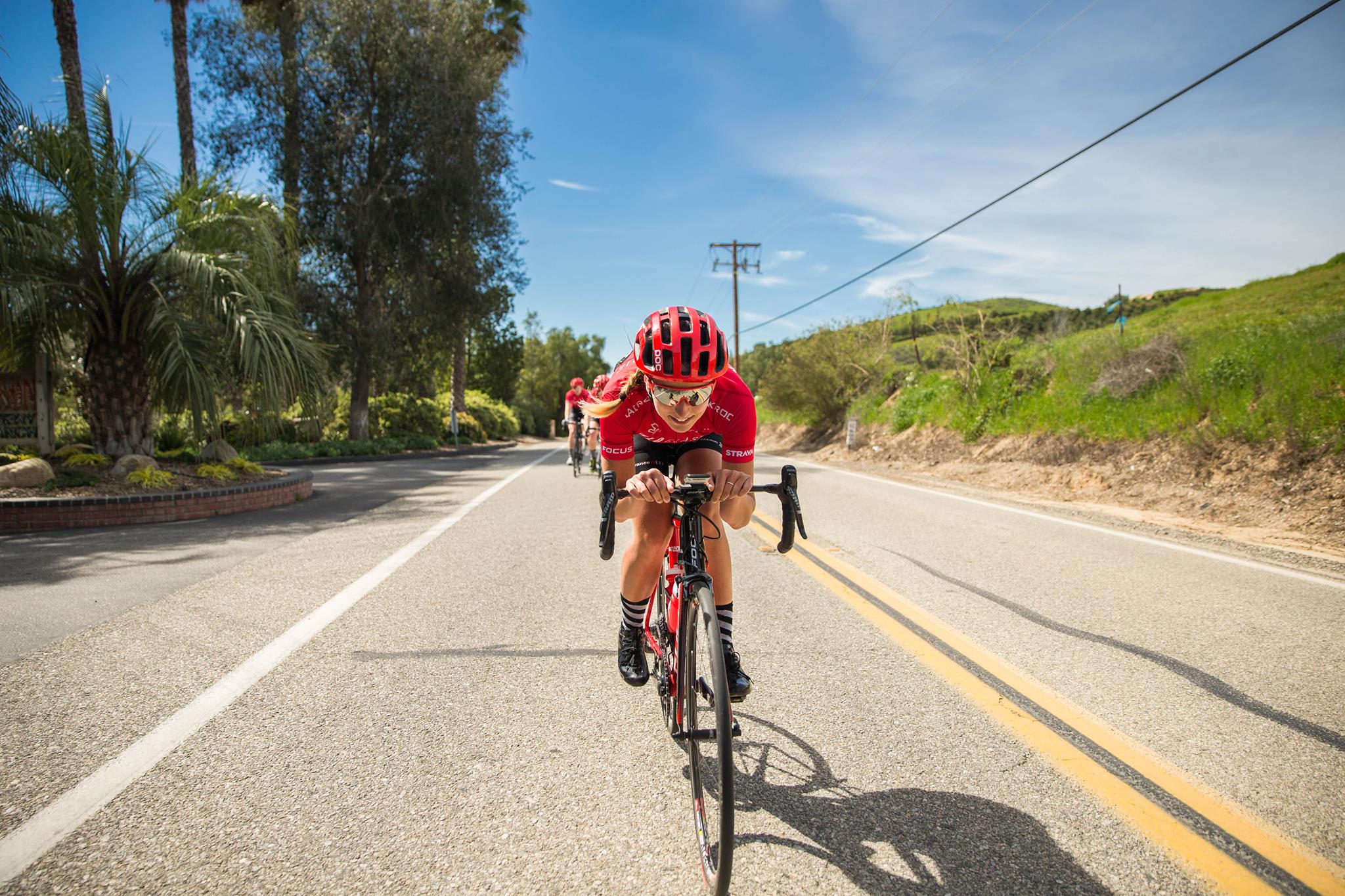 Daphne in California at team training camp 2017