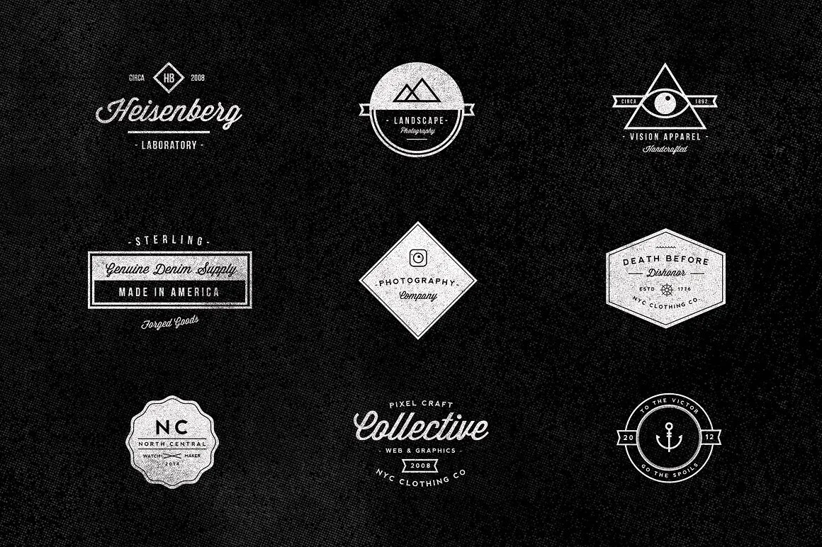 Copy of 9 Vintage Badges by Hustle Supply Co.