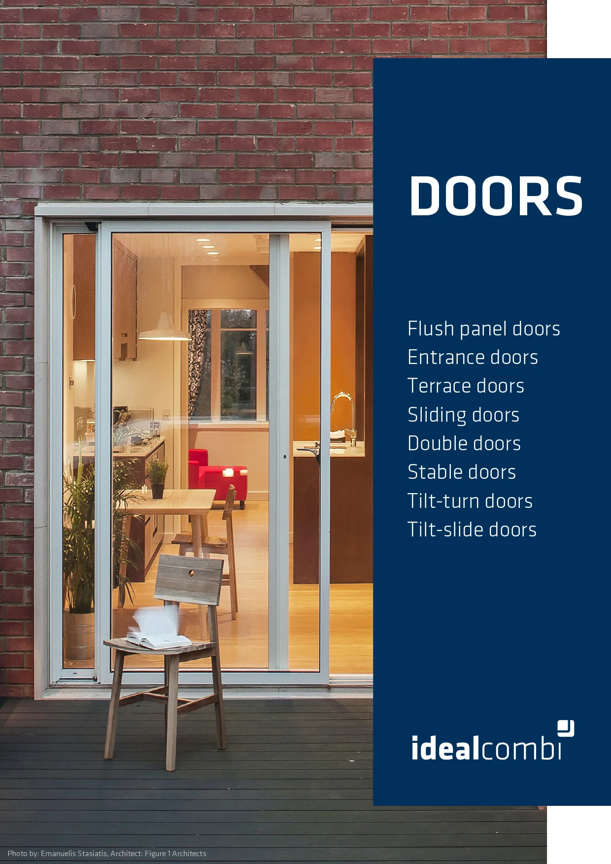 Project featured on Idealcombi door brochure cover