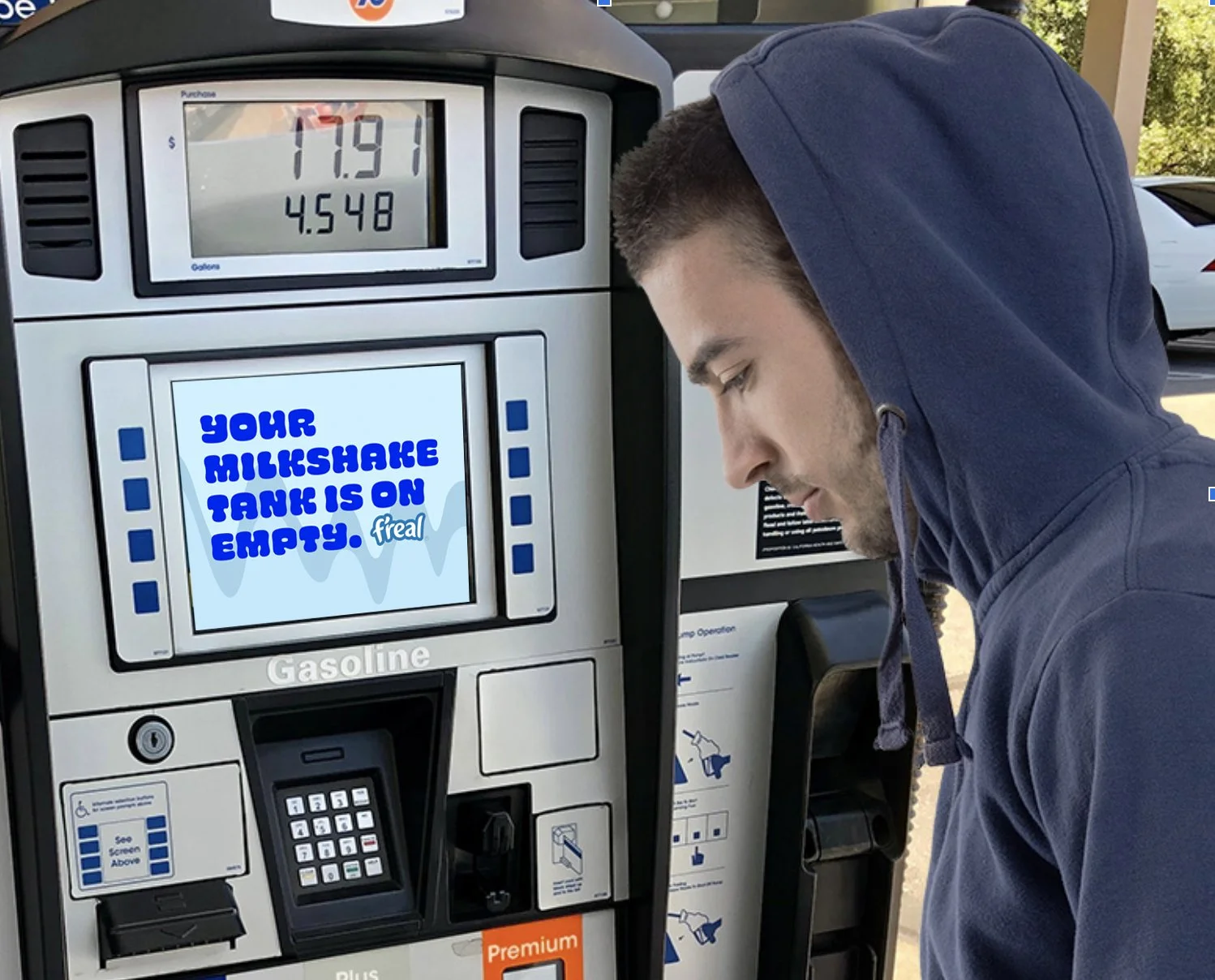 Gas Station TV Display Ad