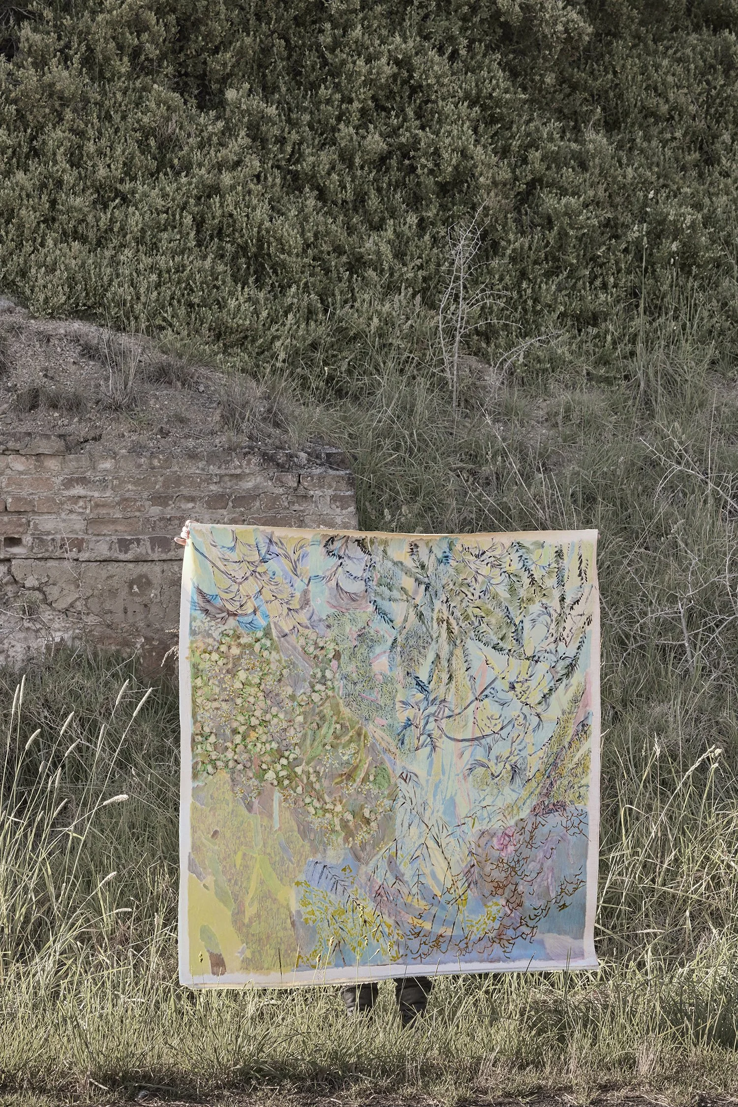  Grevillea Gone Rogue In A Fresh Rain Soaked Garden, 125cm x 125cm | SOLD 