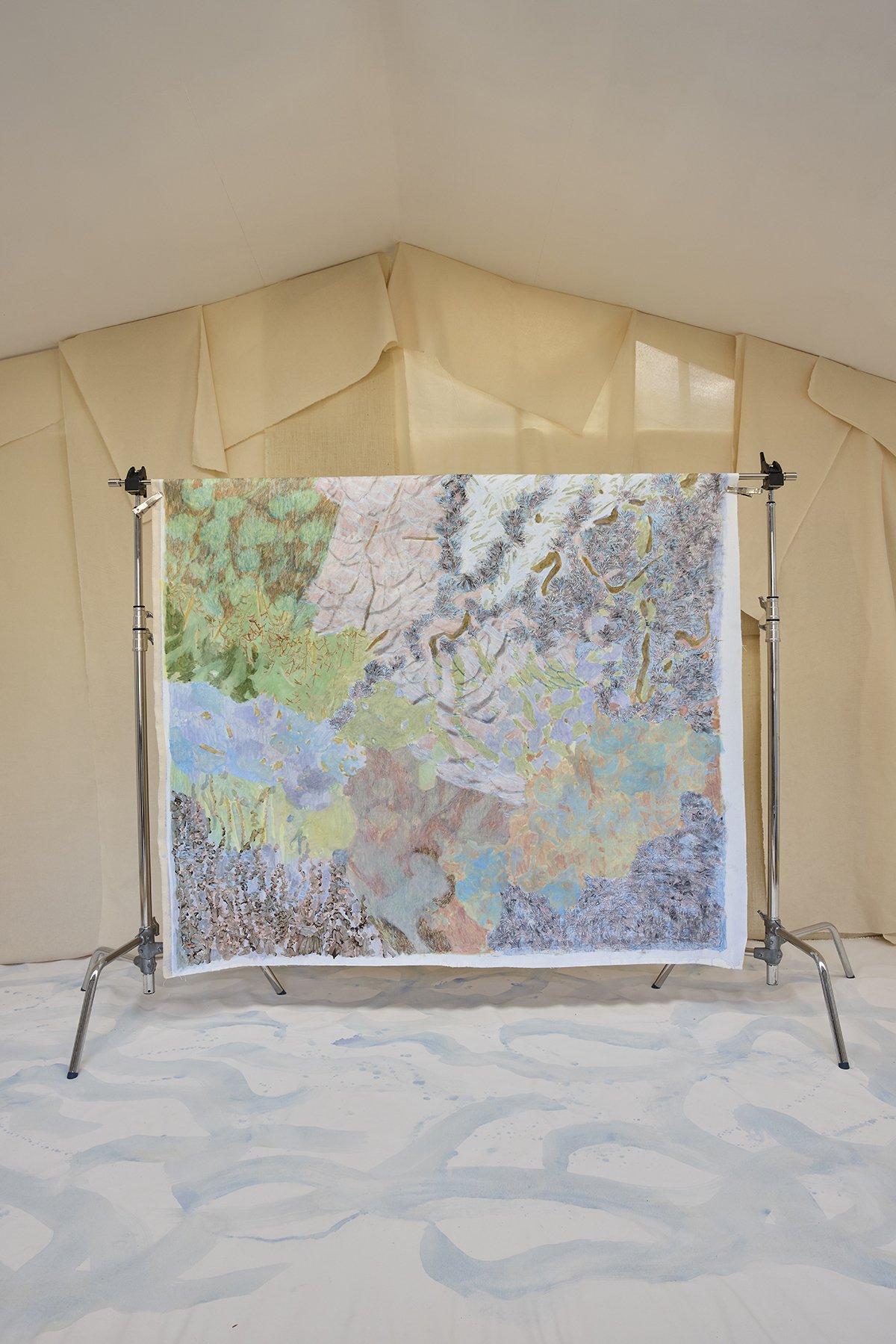  Tranquil Waters in Rockpools, 56” x 63” | SOLD 