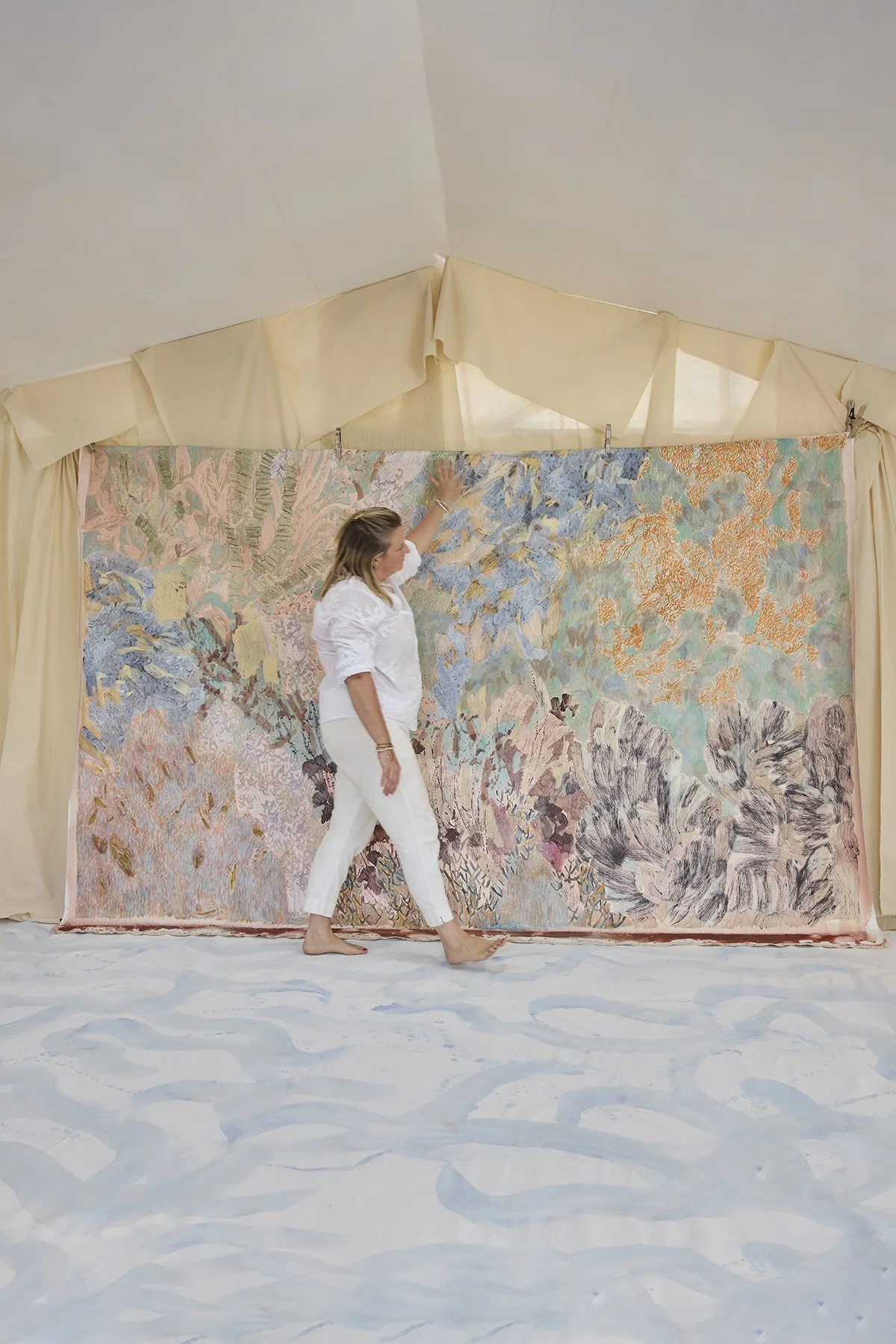  Diving Deep Below, 118” x 76” | SOLD 