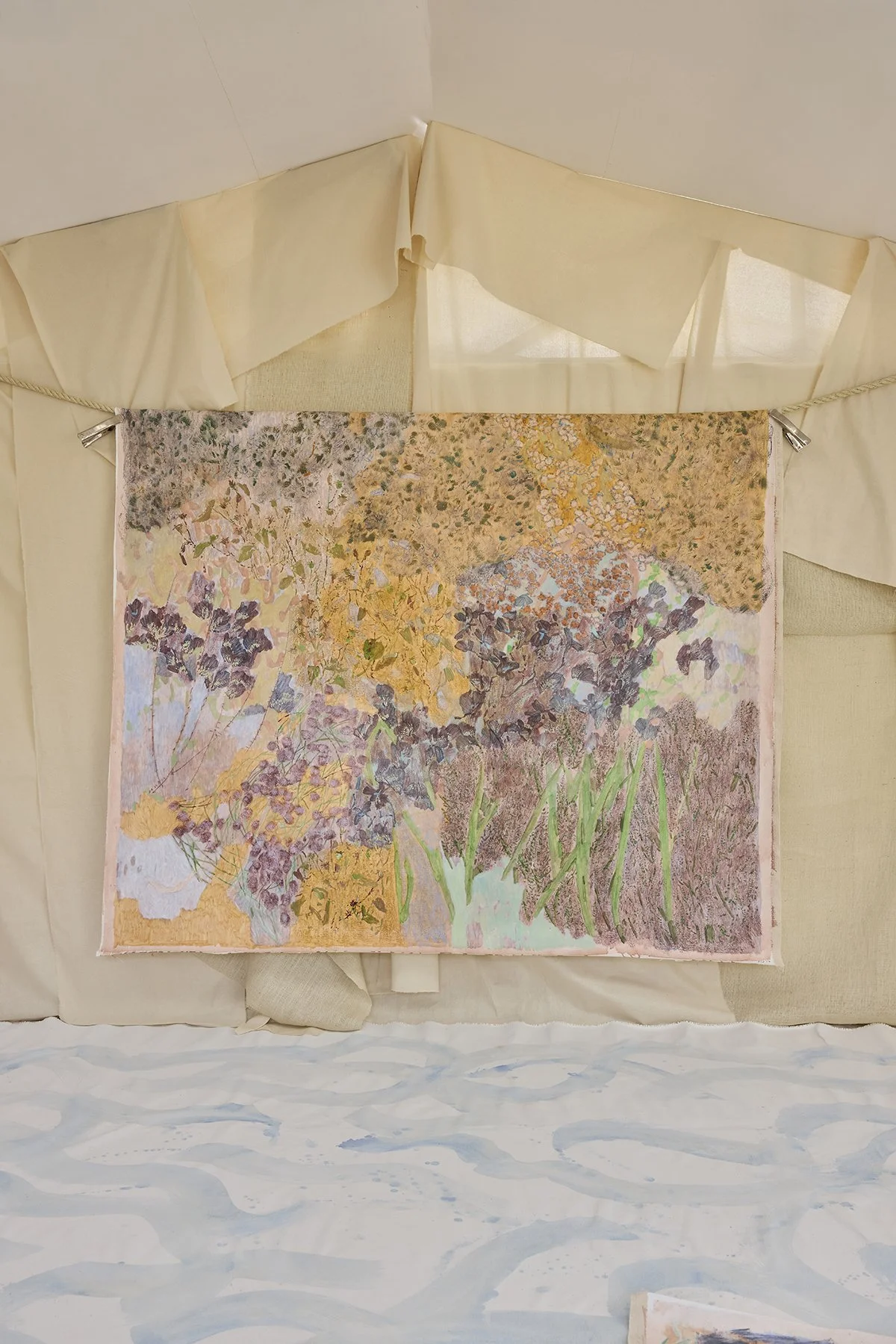  Wild Flowers On A Cliff Face, 62” x 73” | SOLD 