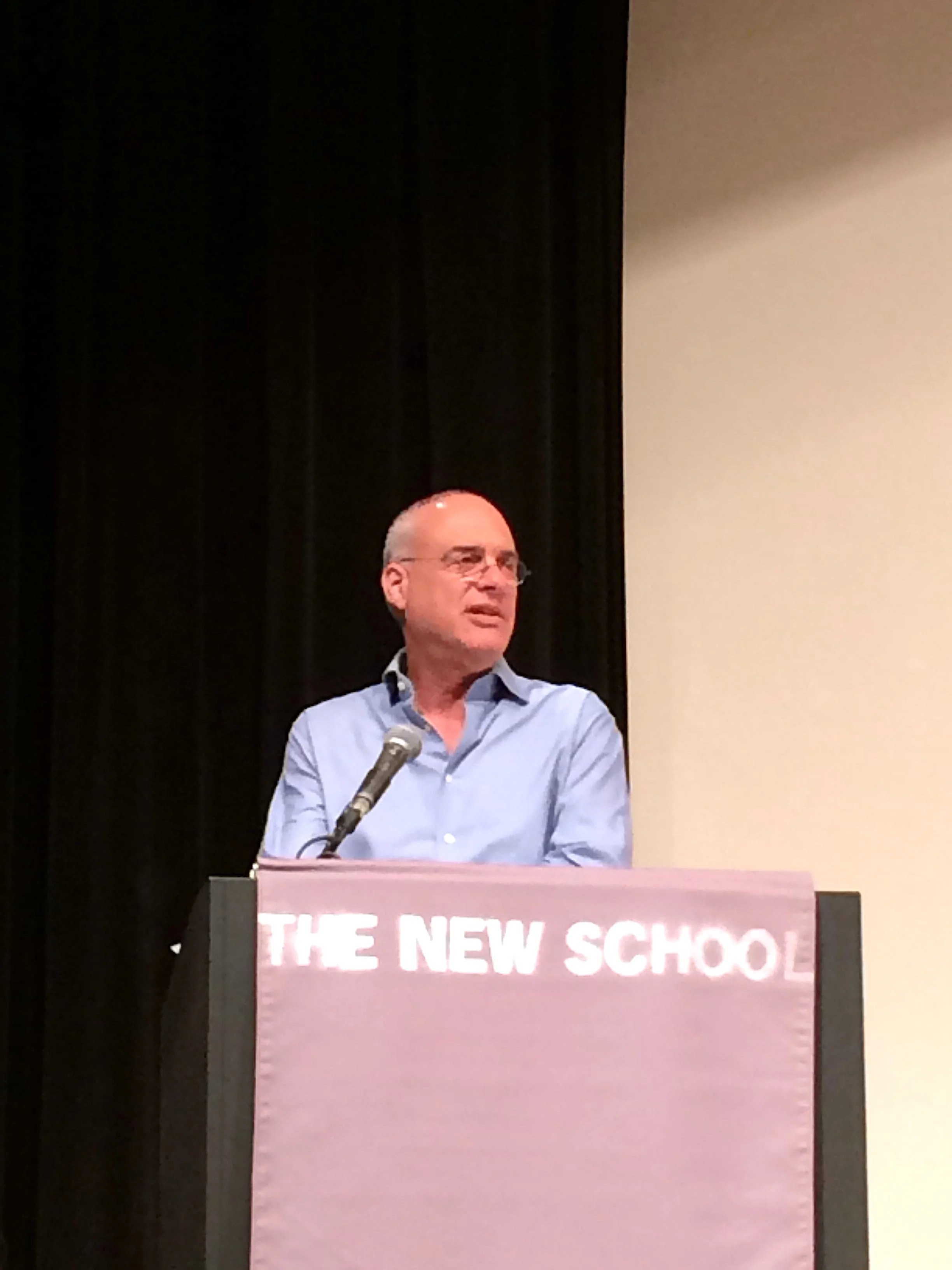 Mark Bittman , columnist for the NY Times and real food advocate, talking about the importance of real food and addressing childhood diabetes obesity at the Edible Institute 2014 . But we can leave organic into it ;).