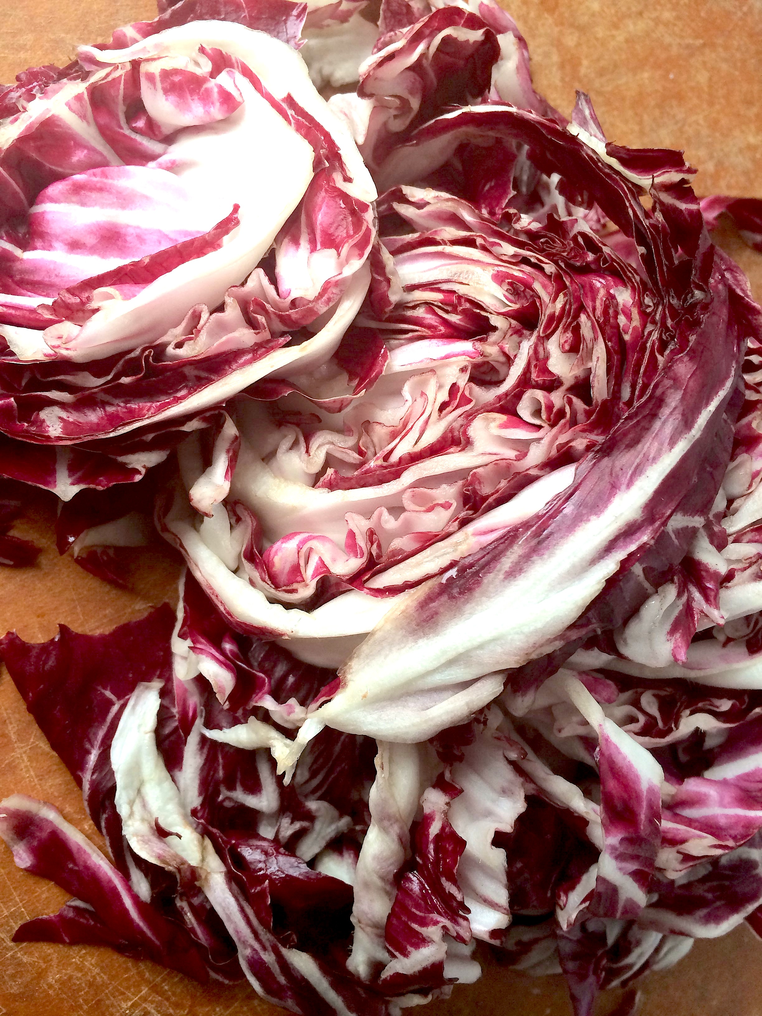 Beautiful radichio from Blue Heron Farms .