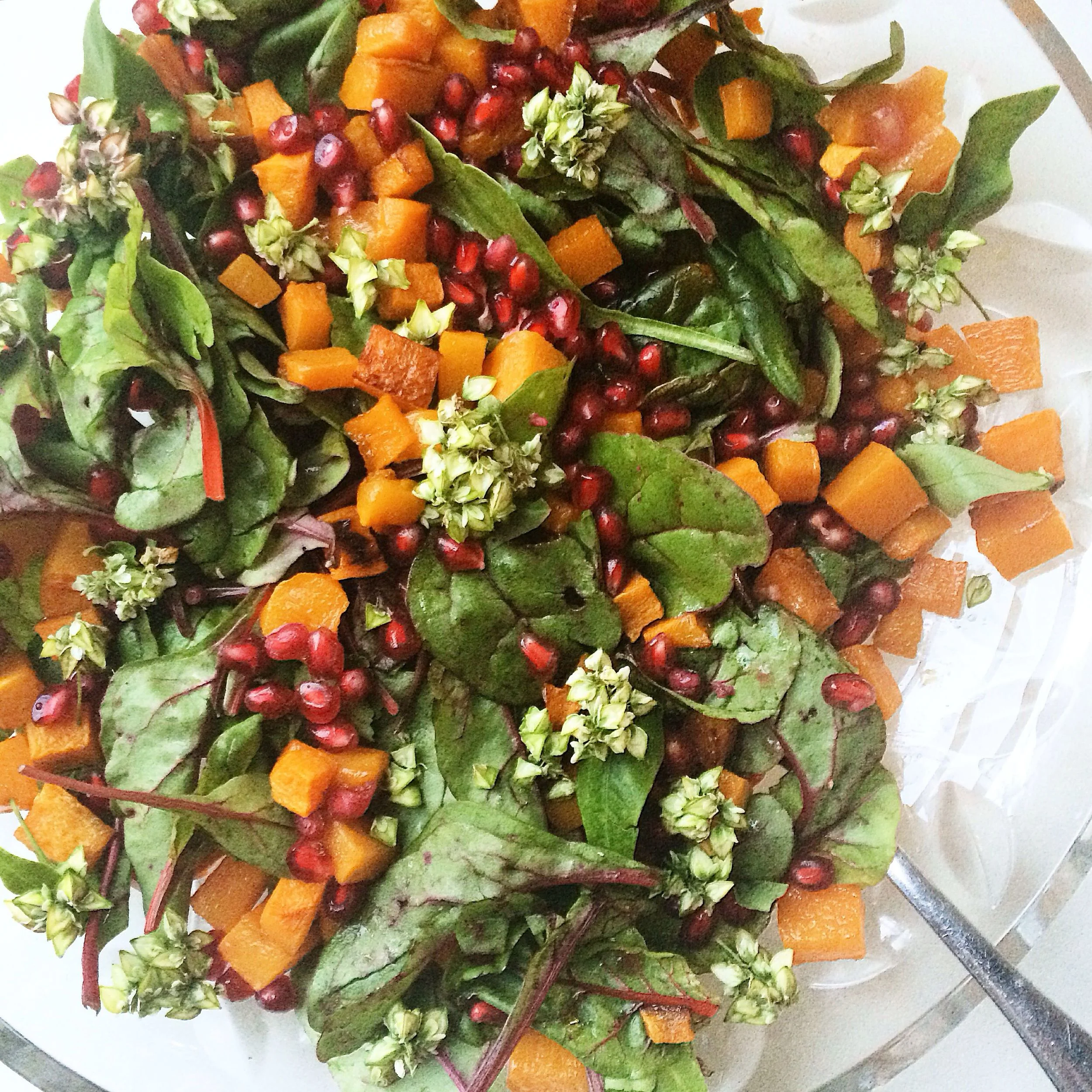 Roasted butternut squash salad Inspired by Edible SF