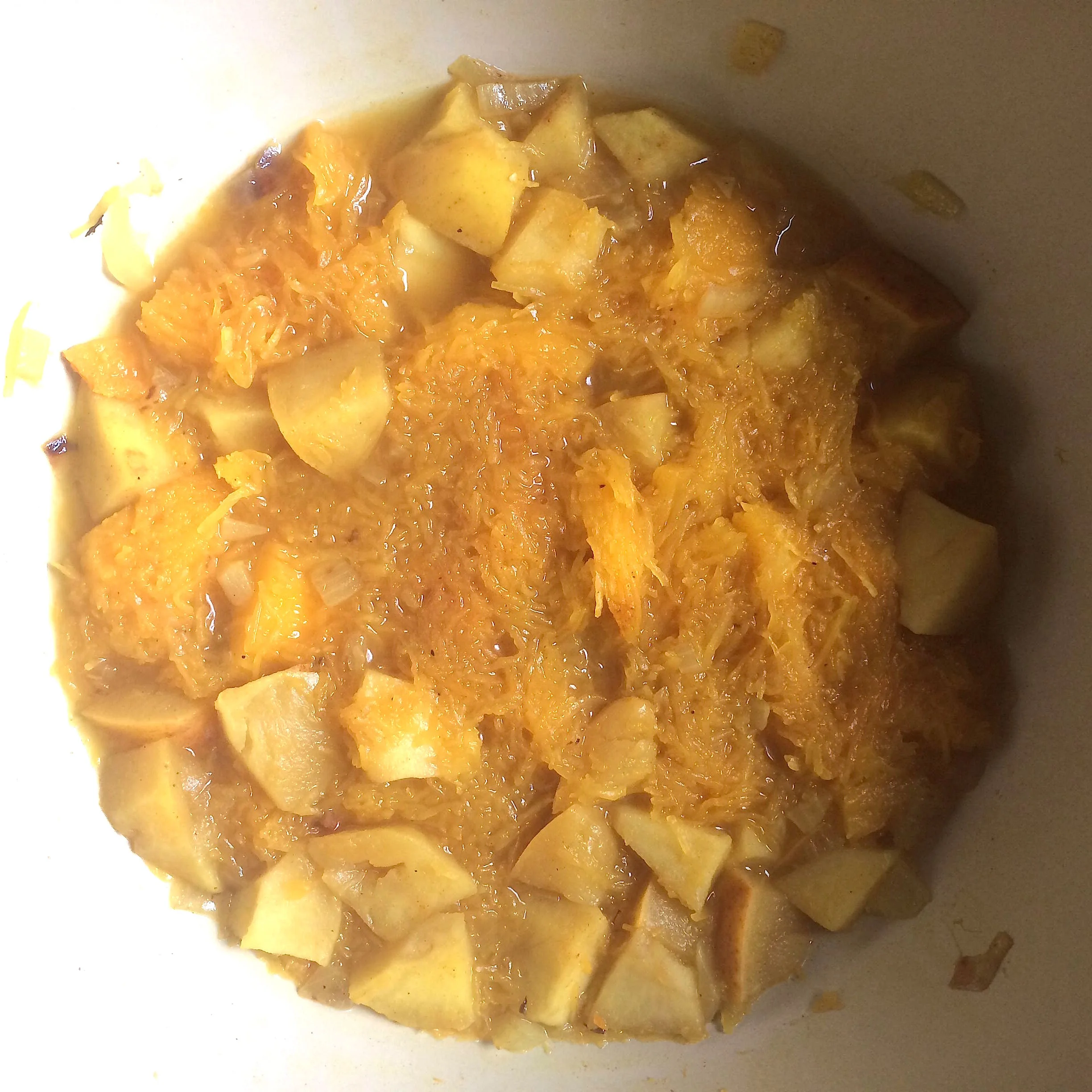 Roasted Melonette added and cooked with the apples.
