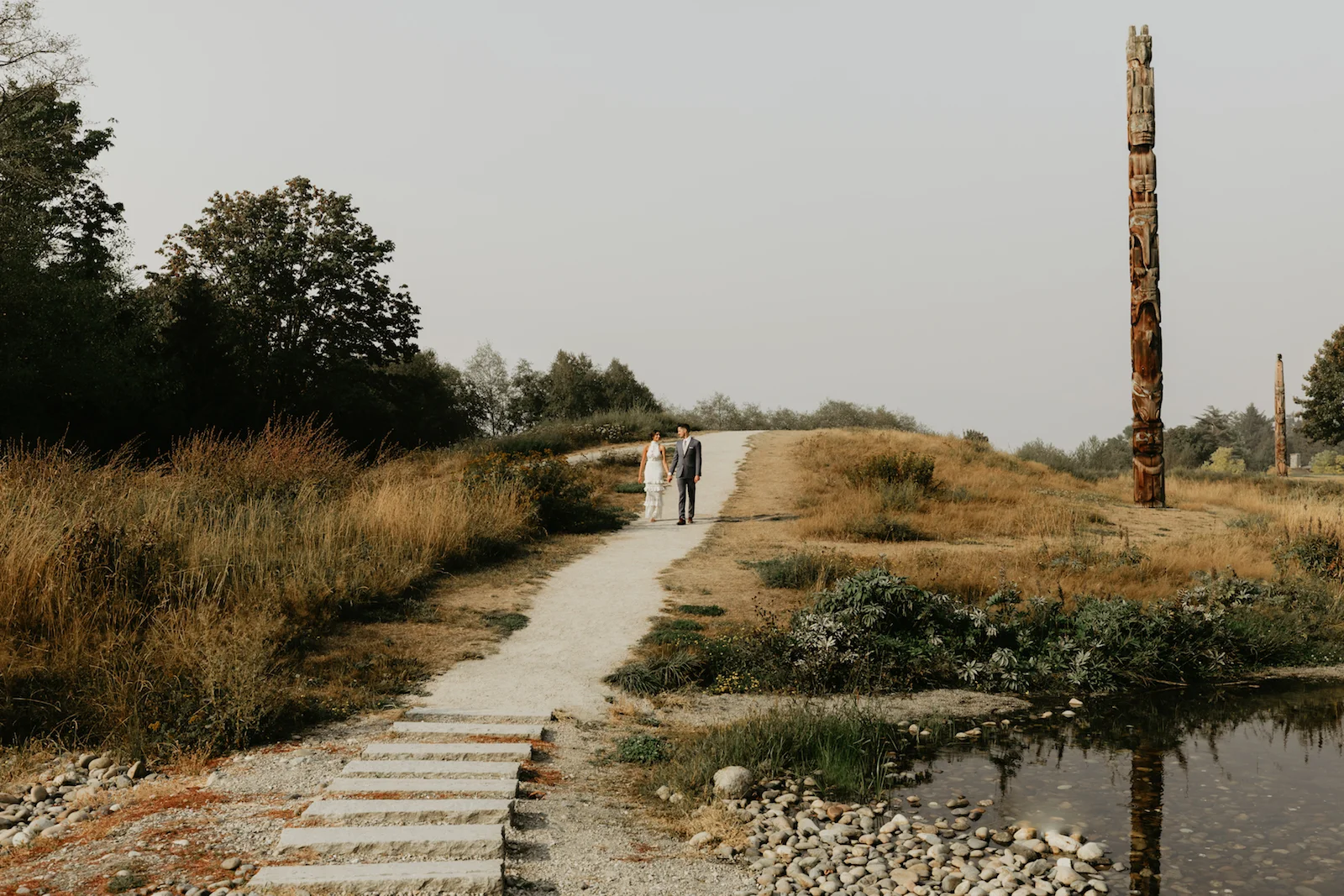 Vancouver Wedding Photographer, elegant lines at UBC