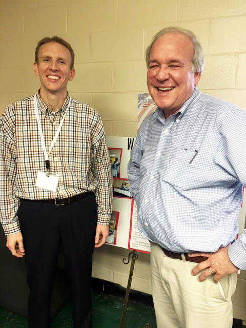 Rev. Tommy Williams with one of his professors, Mike McCurry