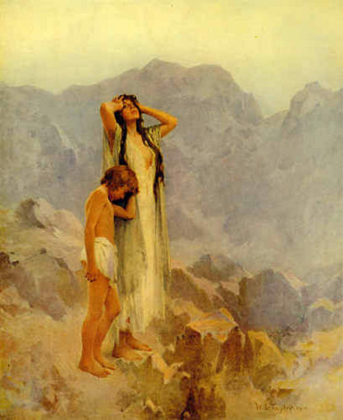 Hagar and Ishmael in the Wilderness, W. L. Taylor