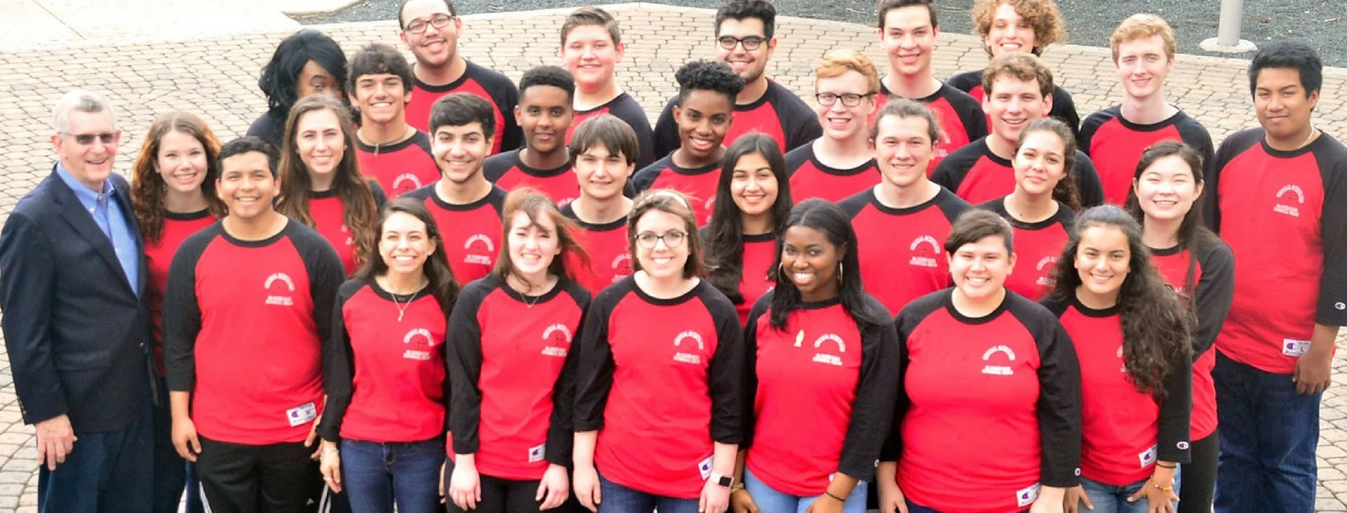 2016-17 Choral Scholars on St. Paul's Labyrinth