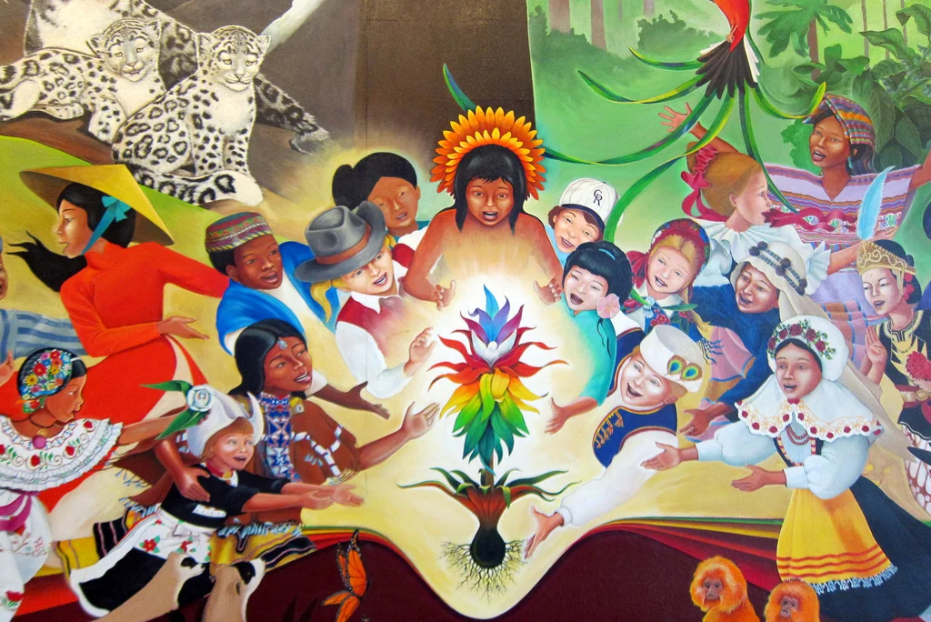 Leo Tanguma’s “In Peace and Harmony with Nature” at Denver International Airport