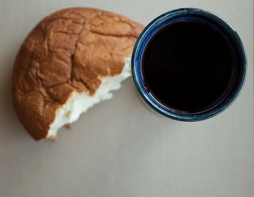 Bread and cup by Kelsey Johnson
